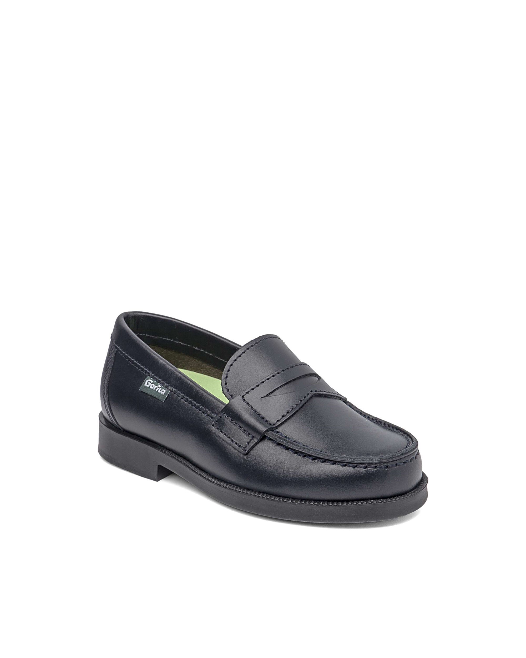 Mocasines de niños de piel - Gorila - Azul marino Azul marino-2