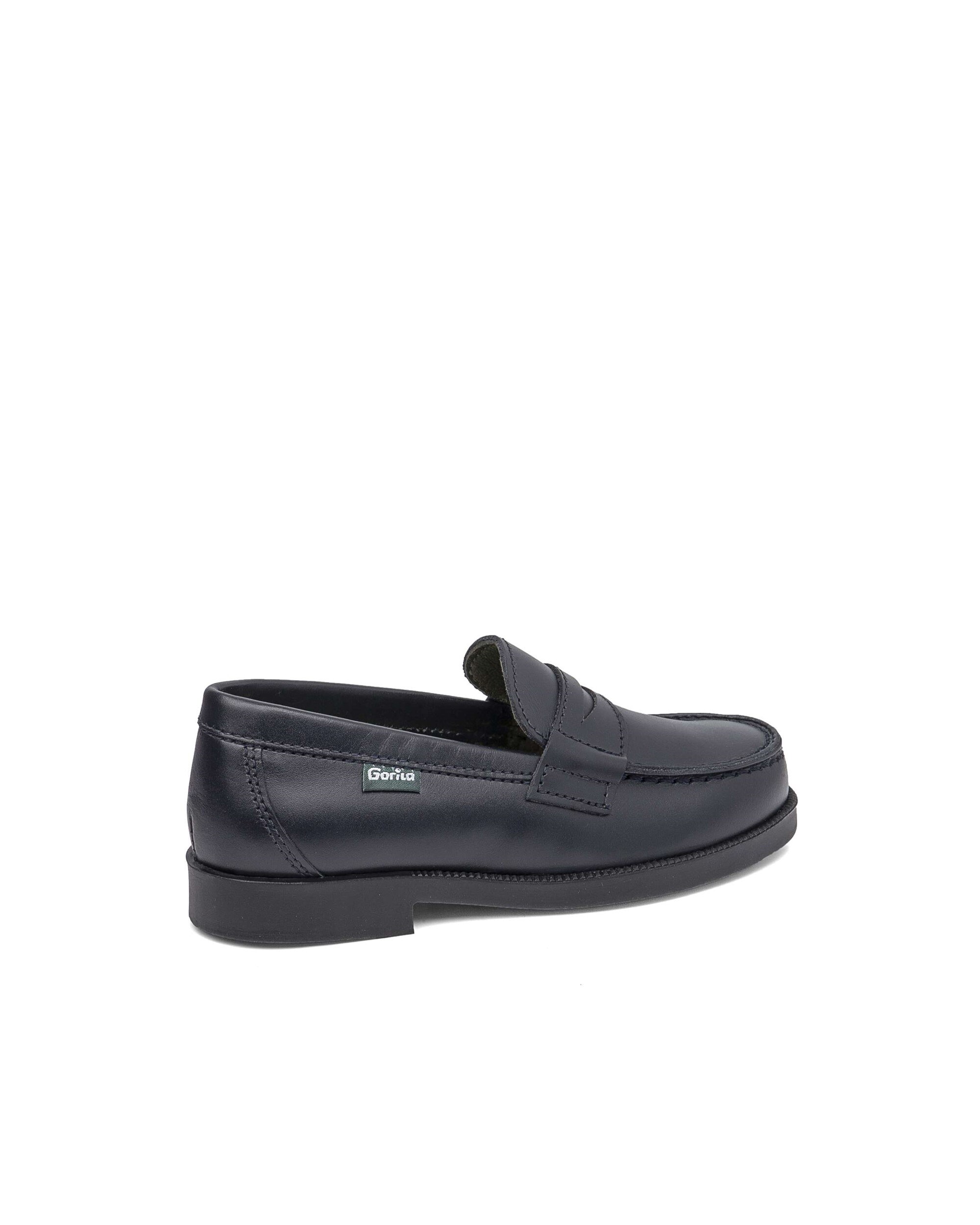 Mocasines de niños de piel - Gorila - Azul marino Azul marino-3