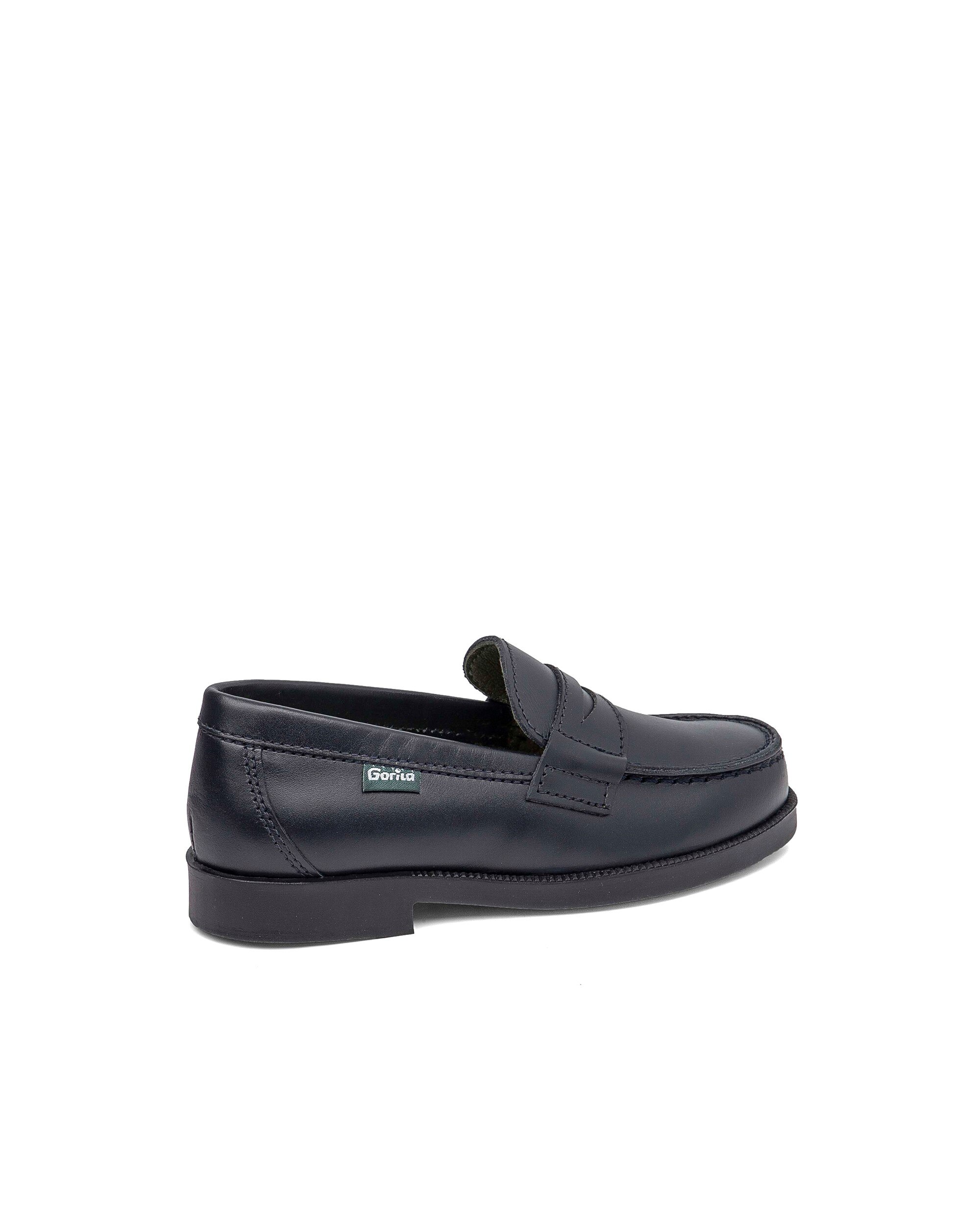 Gorila - Mocasines de niño en piel.