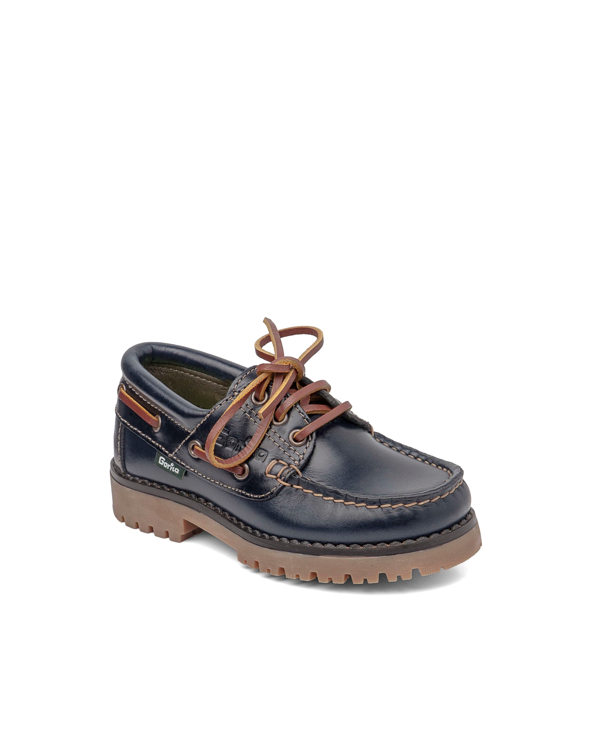 Náuticos de niños de piel - Gorila - Azul Azul-2