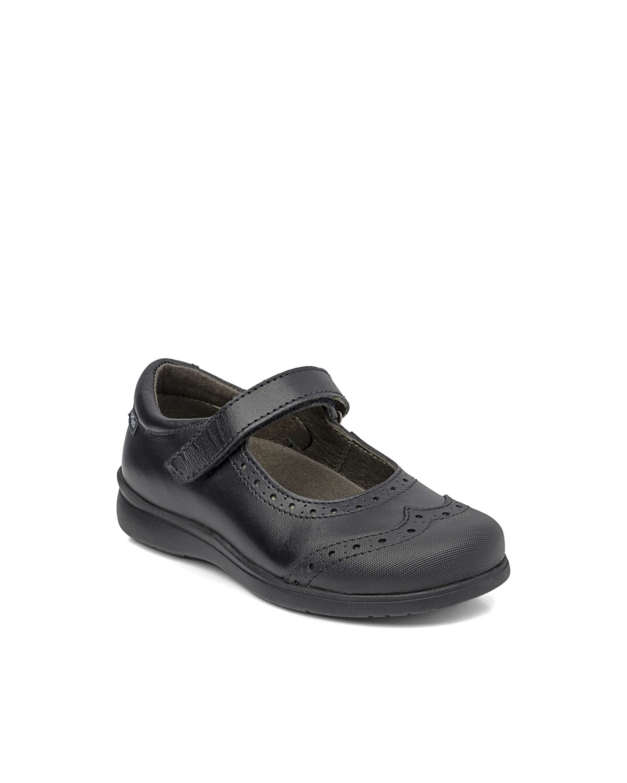 Merceditas de bebé niña de piel - Gorila - Negro Negro-2