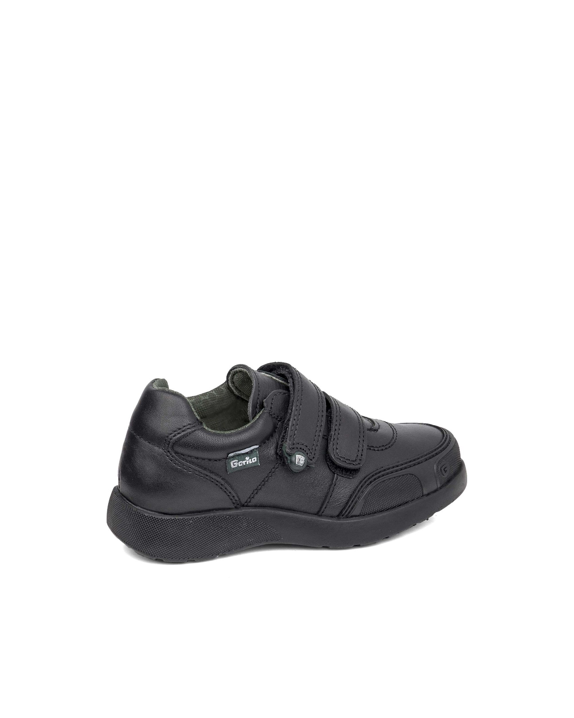 Zapatos de cordones y bluchers de niño de piel - Gorila - Negro Negro-3