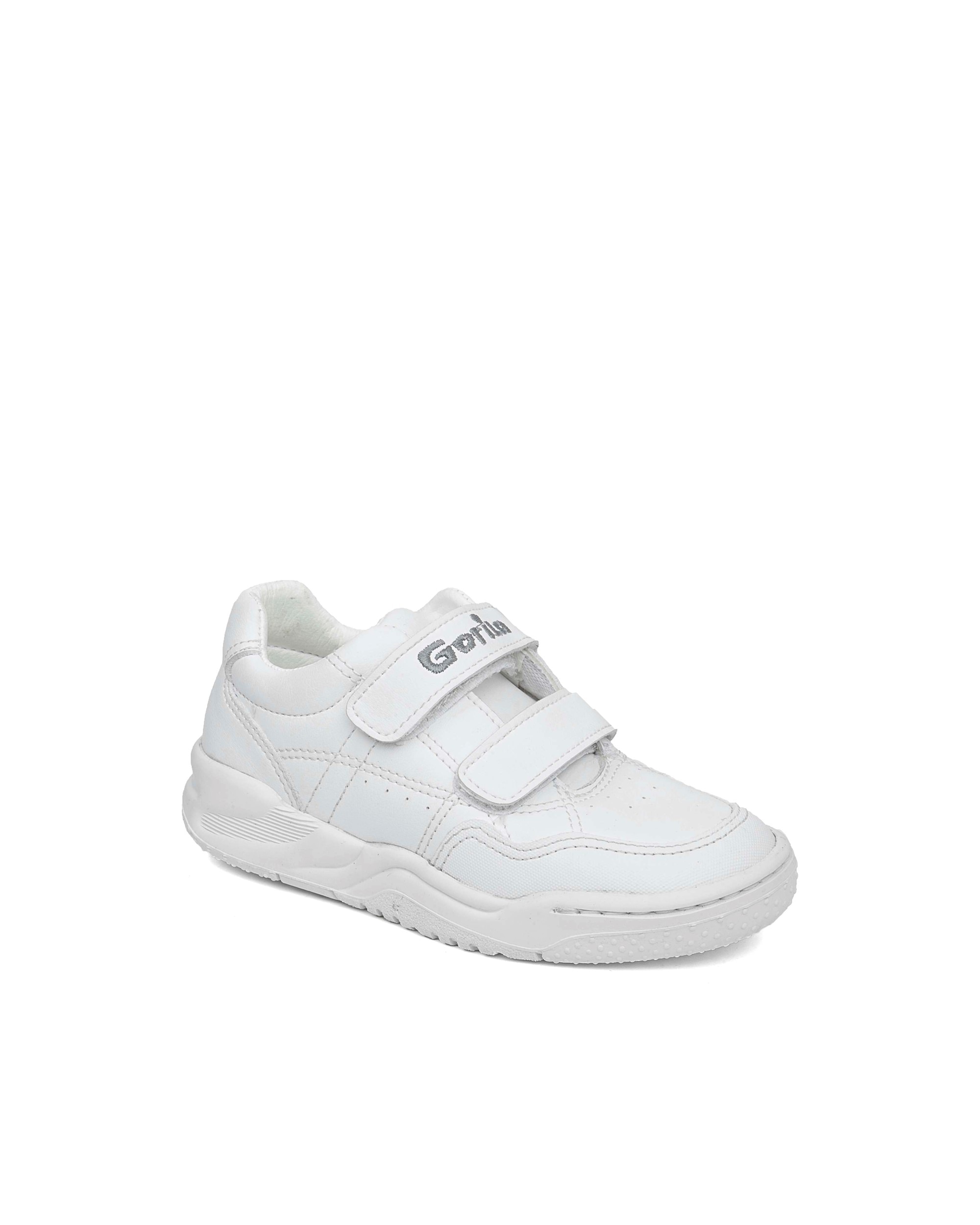 Zapatillas de bebé niño de piel - Gorila - Blanco Blanco-2