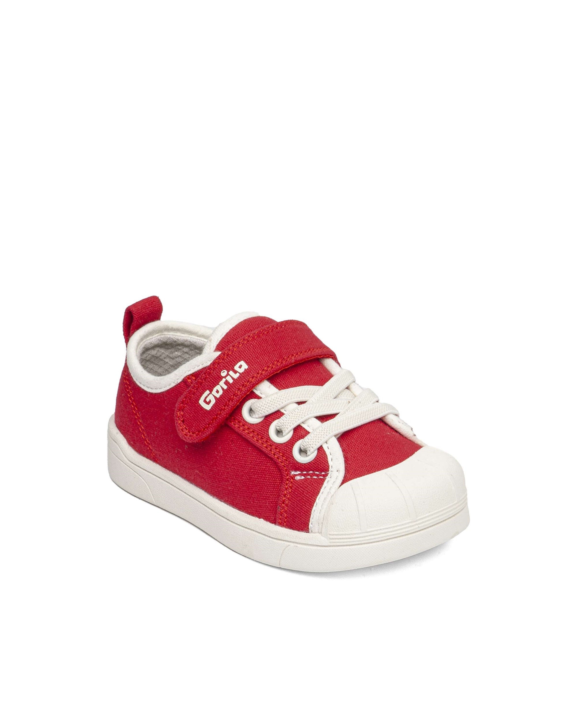 Zapatillas respetuosas de niños de lona - Gorila - Rojo Rojo-2