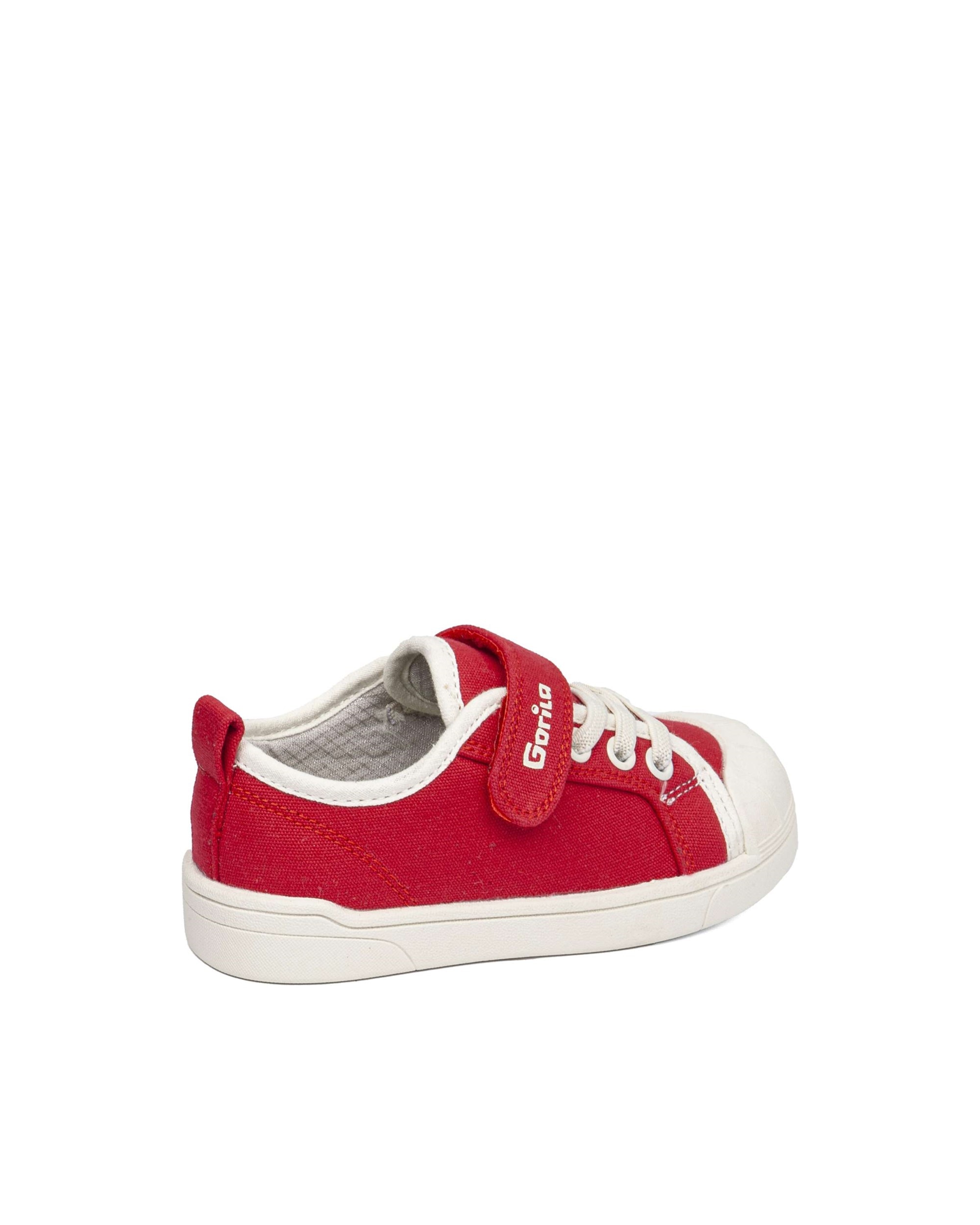 Zapatillas respetuosas de niños de lona - Gorila - Rojo Rojo-3