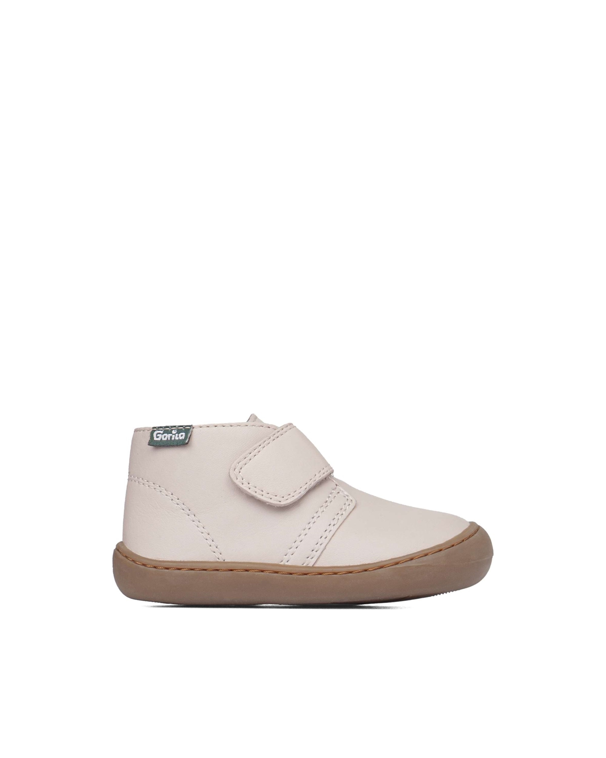 Botines respetuosos de bebé niño de piel - Gorila - Rosa Rosa-1