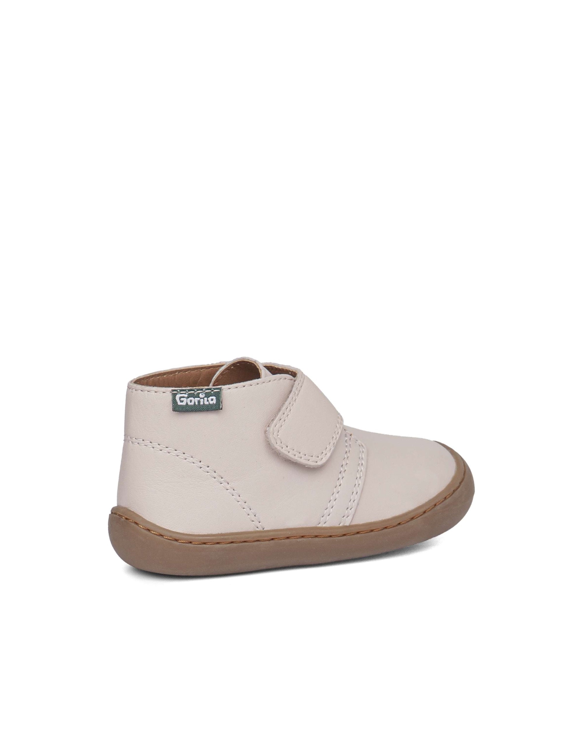 Botines respetuosos de bebé niño de piel - Gorila - Rosa Rosa-3