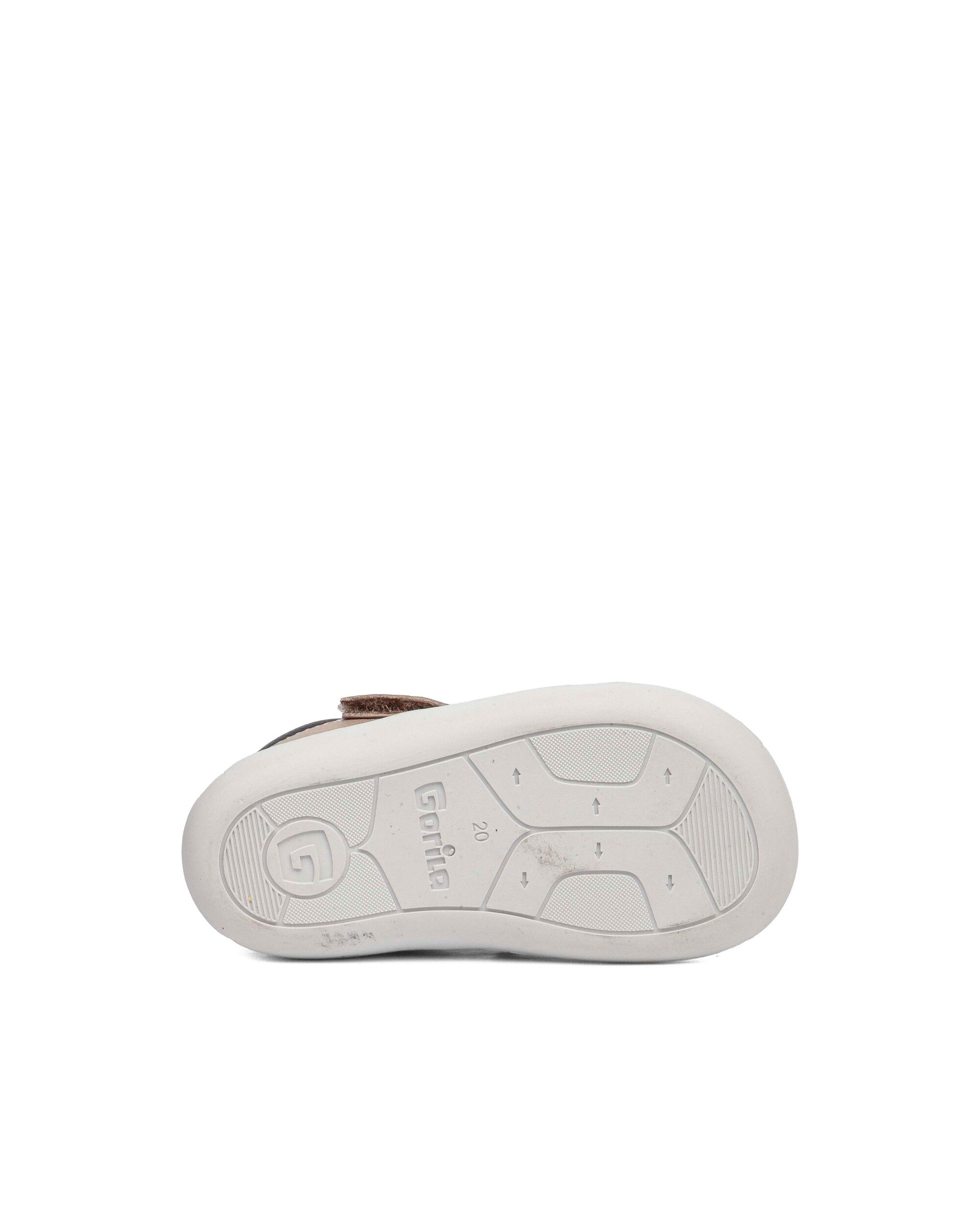 Sandalias respetuosas cerradas de bebés de piel - Gorila - Beige Beige-4