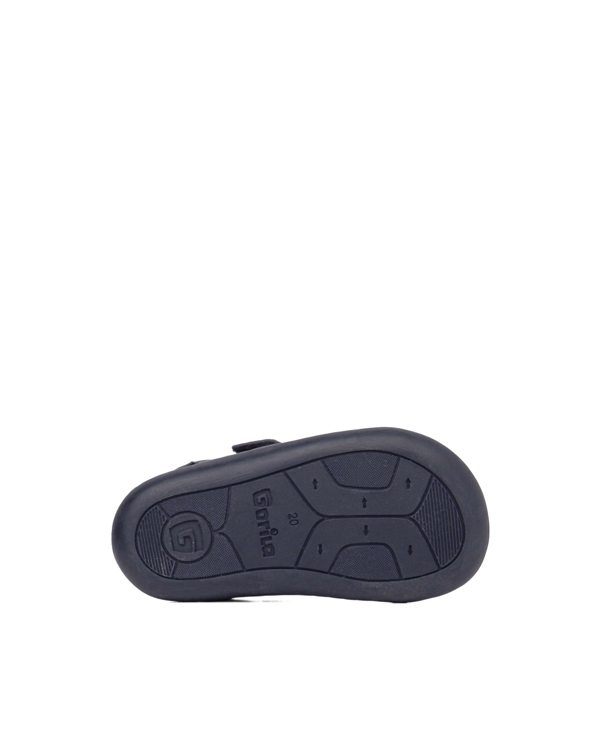 Zapatillas respetuosas de bebés de piel - Azul marino Azul marino-4