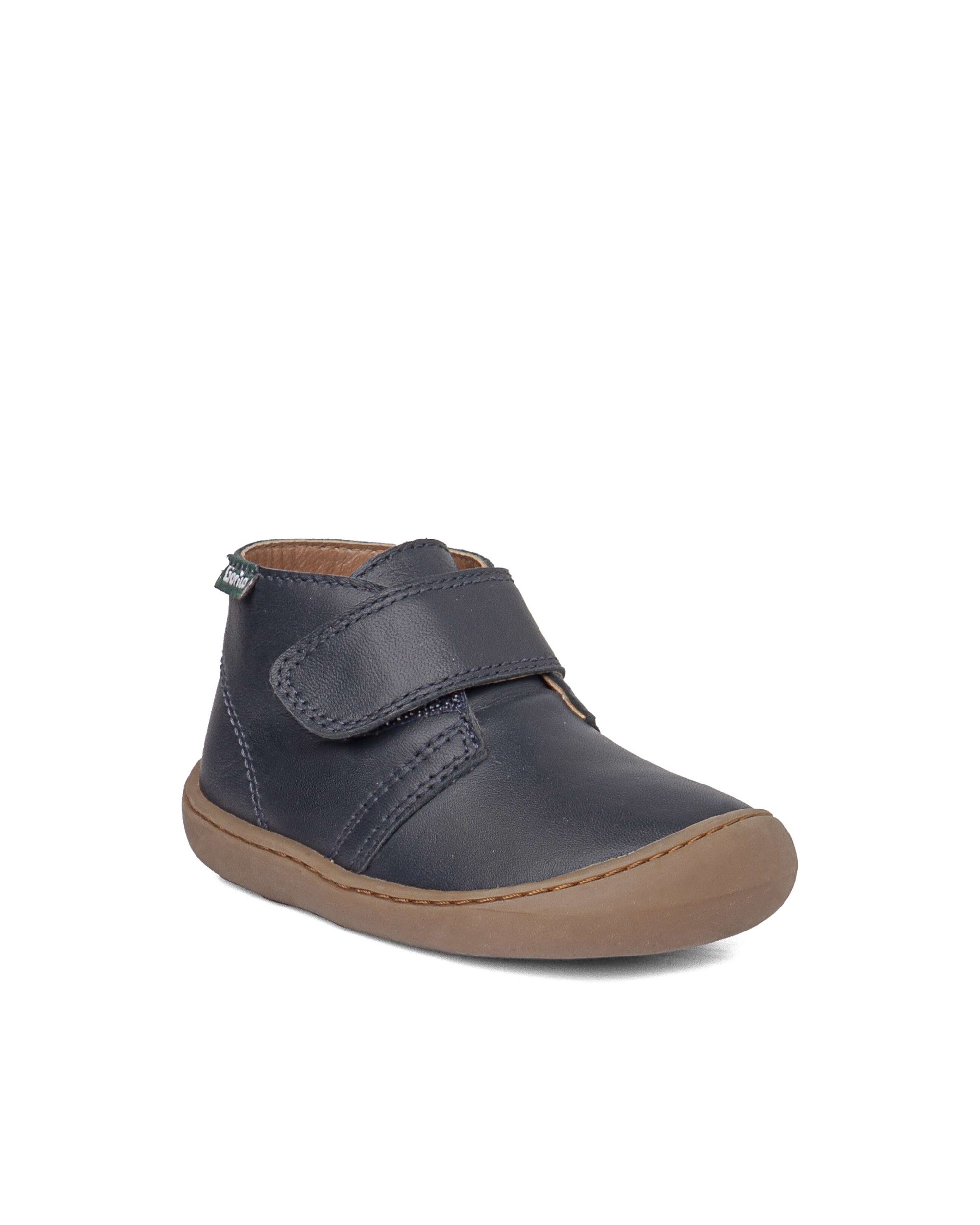 Botines respetuosos de bebé niño de piel - Gorila - Azul marino Azul marino-2