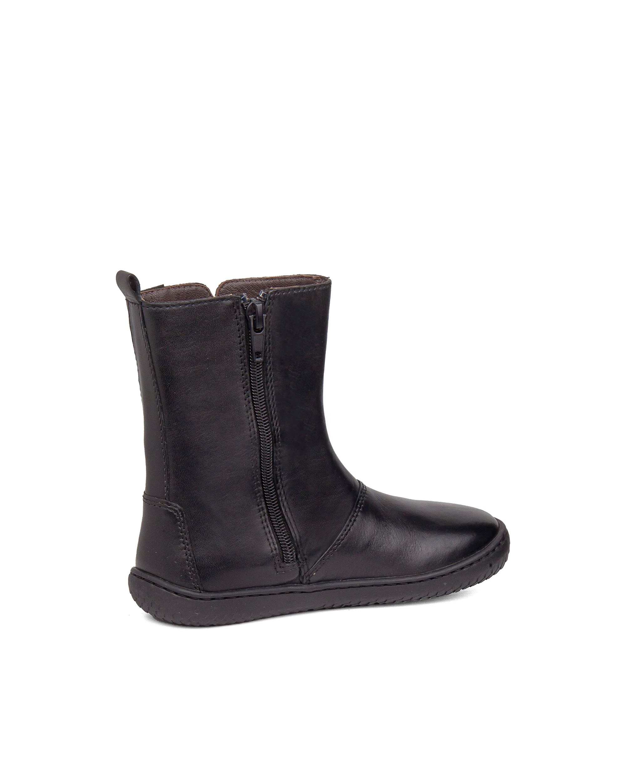 Botas respetuosas de niña de piel - Gorila - Negro Negro-3