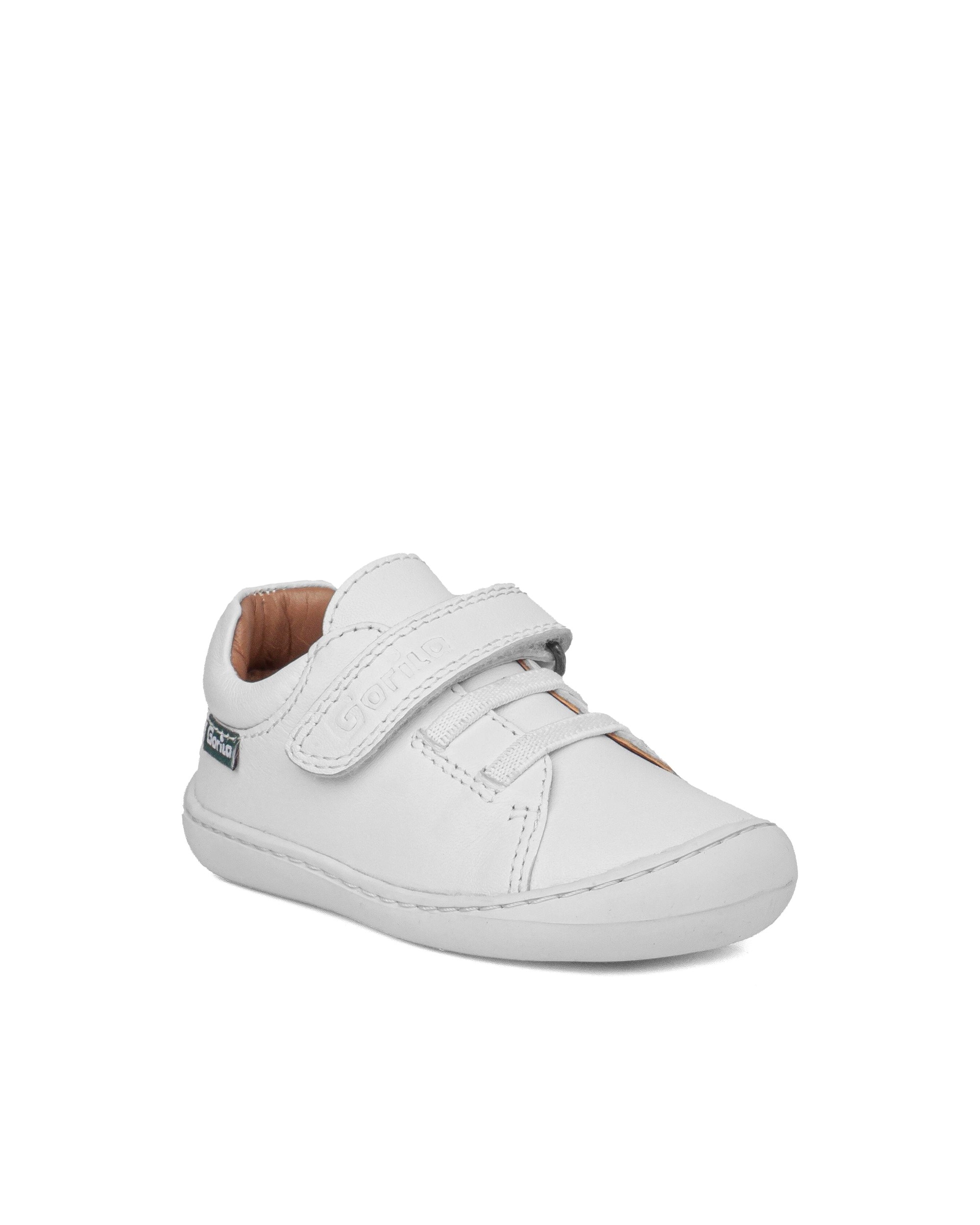 Zapatillas respetuosas de bebés de piel - Gorila - Blanco Blanco-2