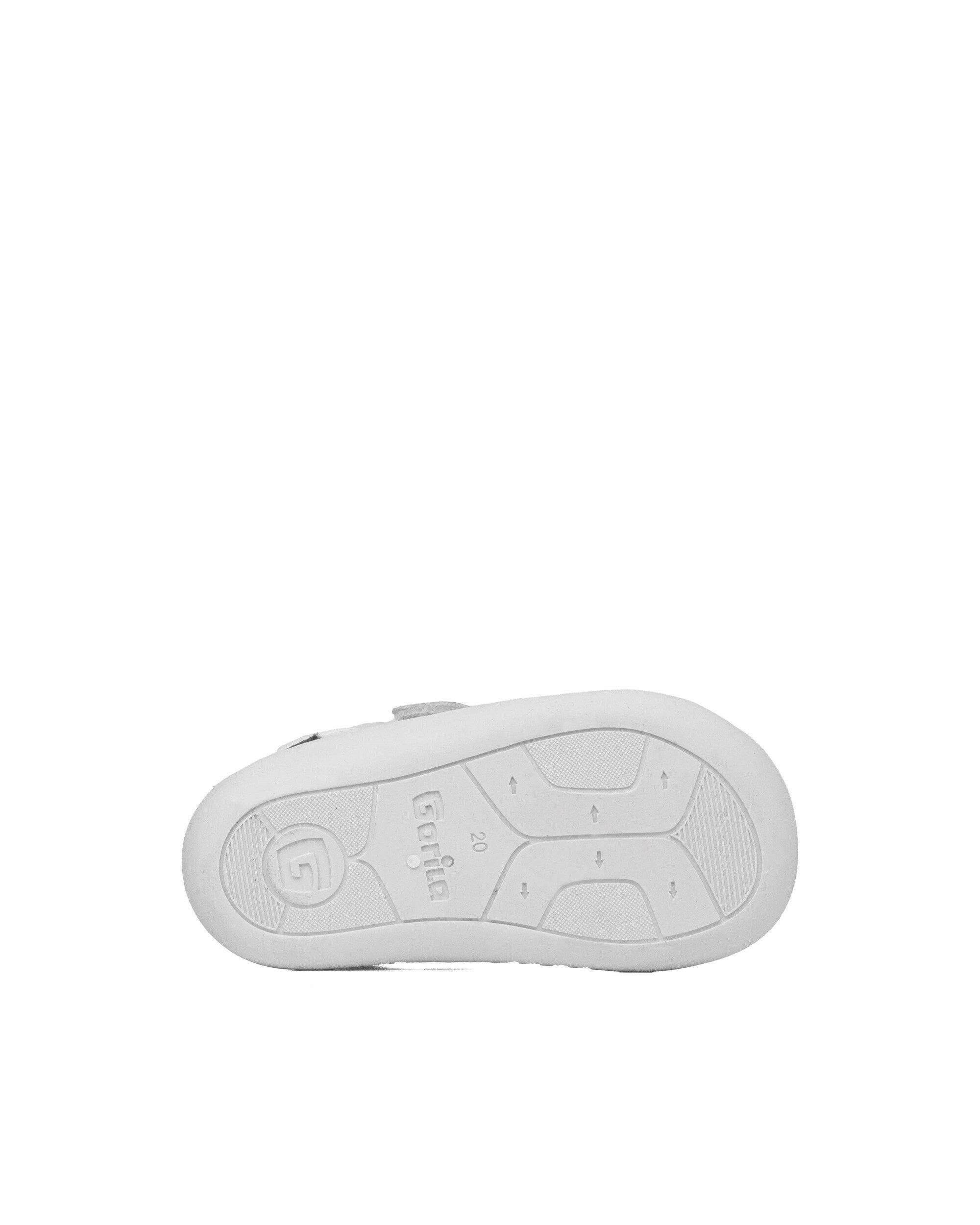 Zapatillas respetuosas de bebés de piel - Gorila - Blanco Blanco-4