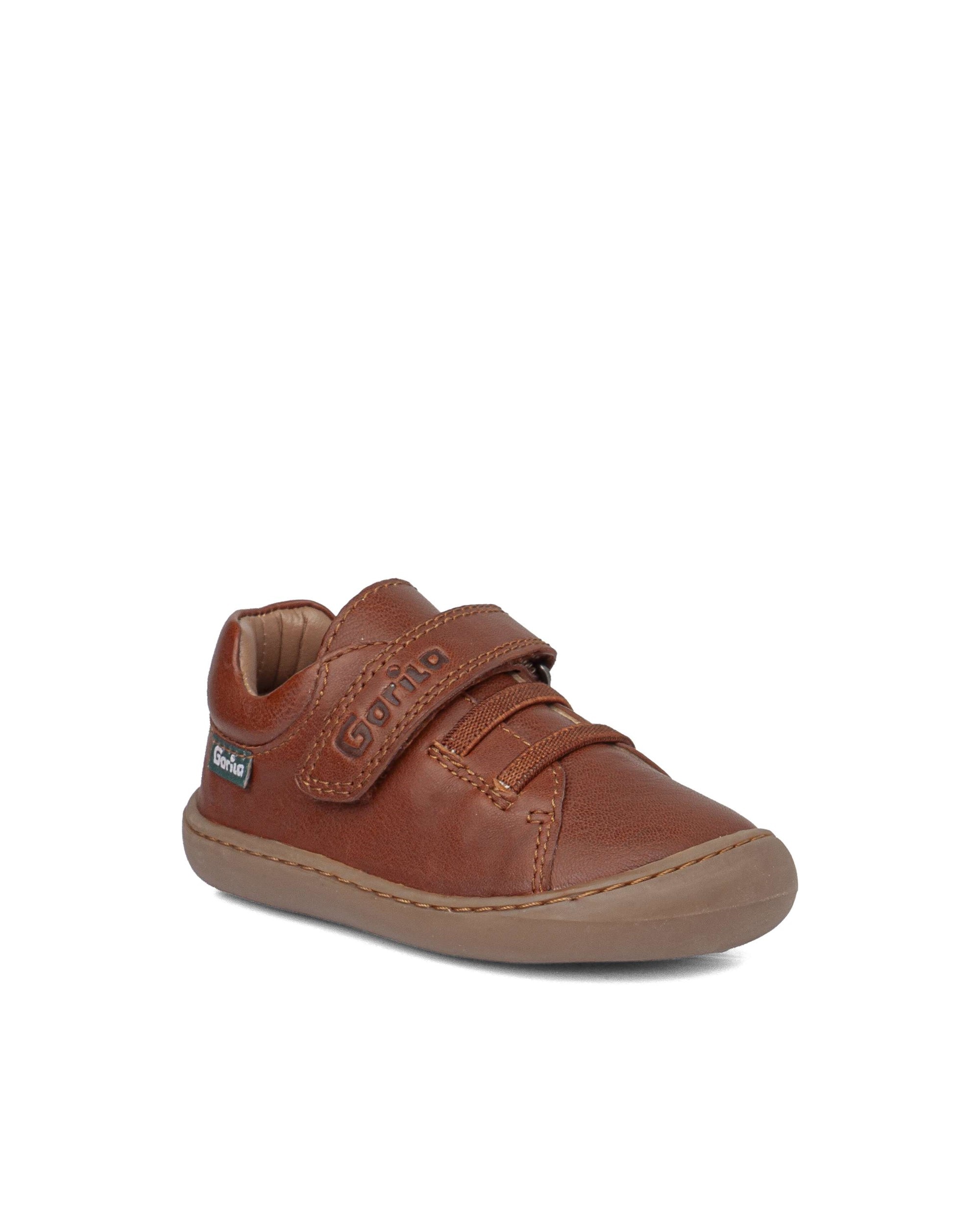 Imagen 2 de Zapatillas de piel de niño - Gorila - Marrón Marrón