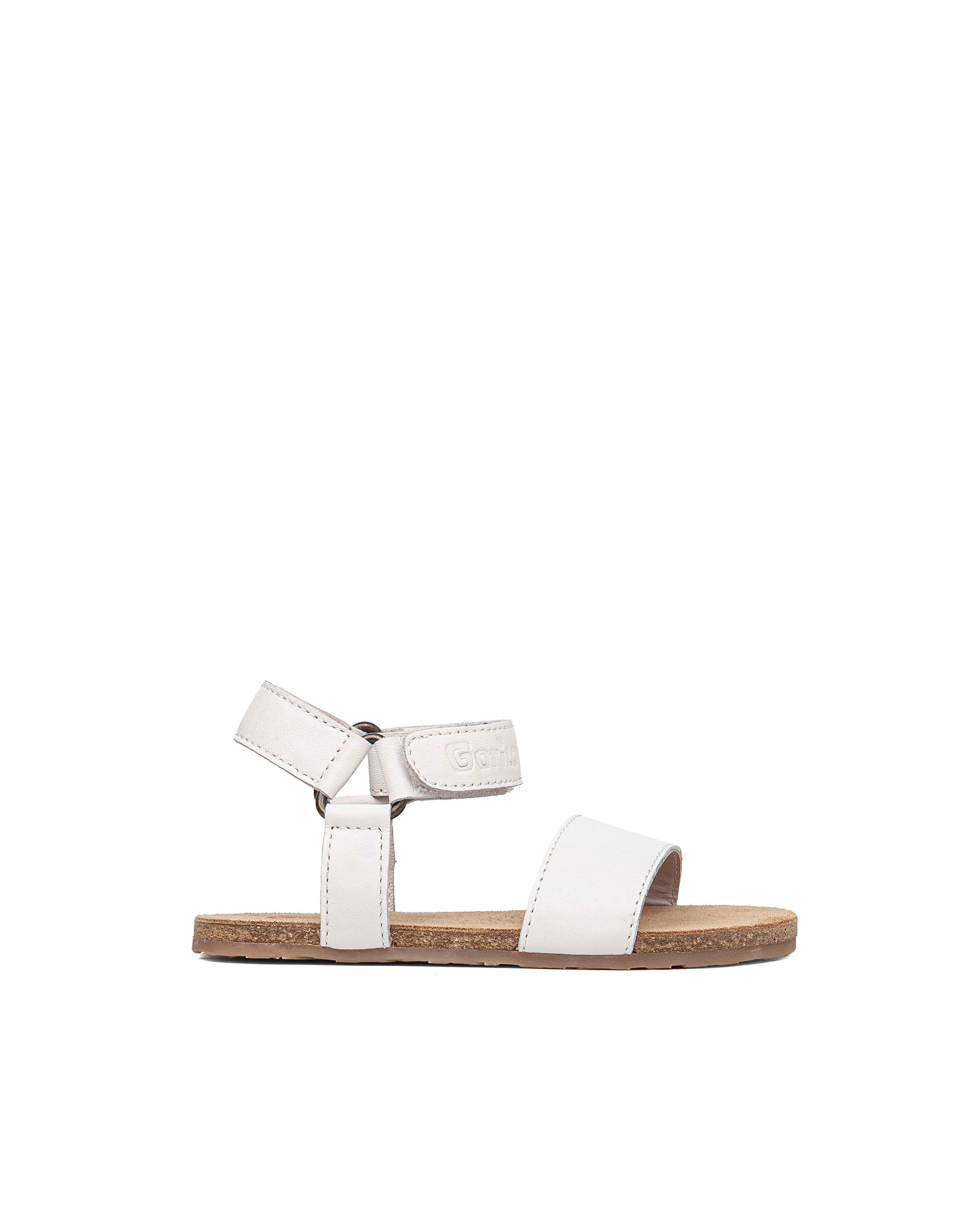 Sandalias abiertas respetuosas de niña de piel - Gorila - Blanco Blanco-1