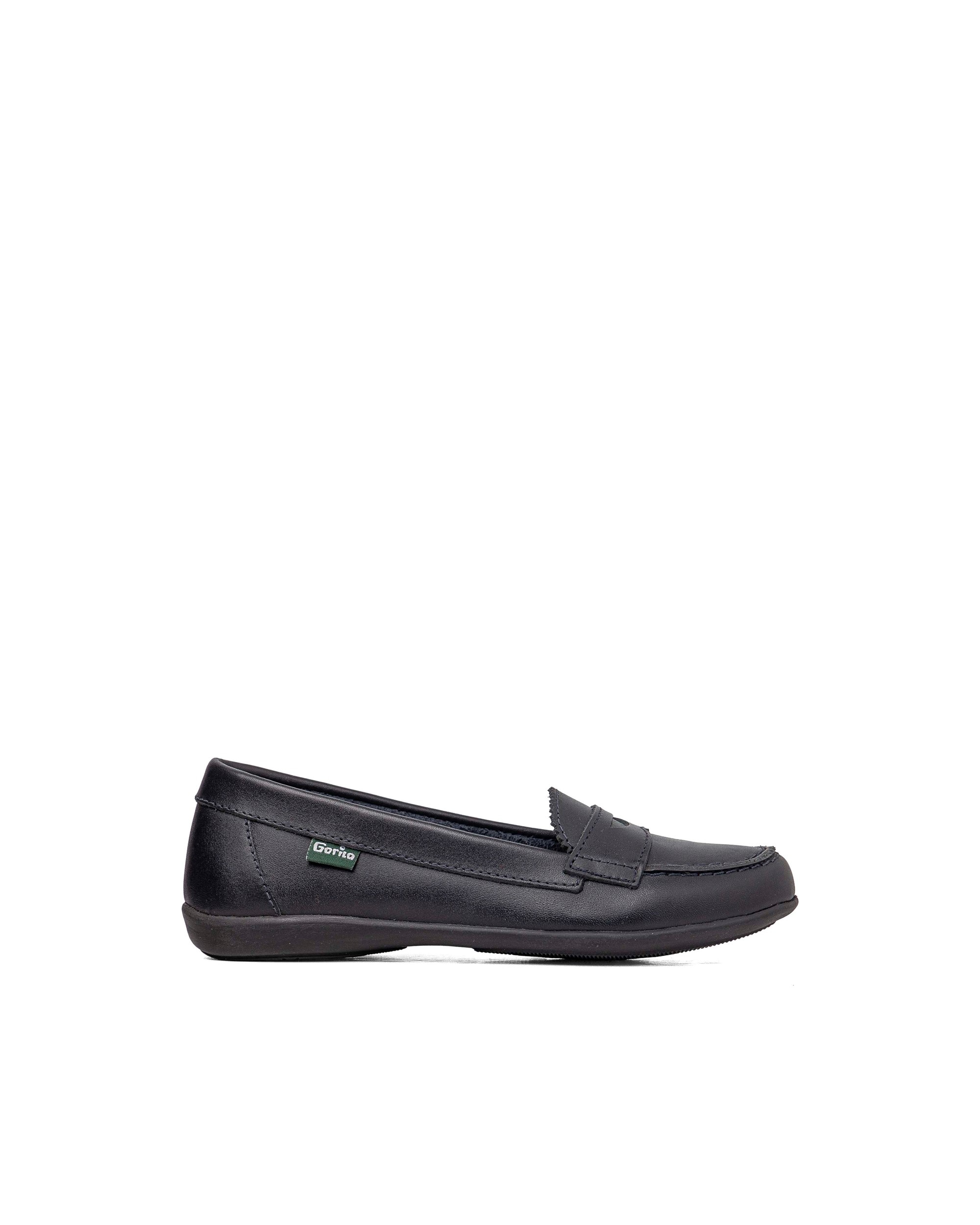 Mocasines de niña de piel - Gorila - Azul marino Azul marino-1