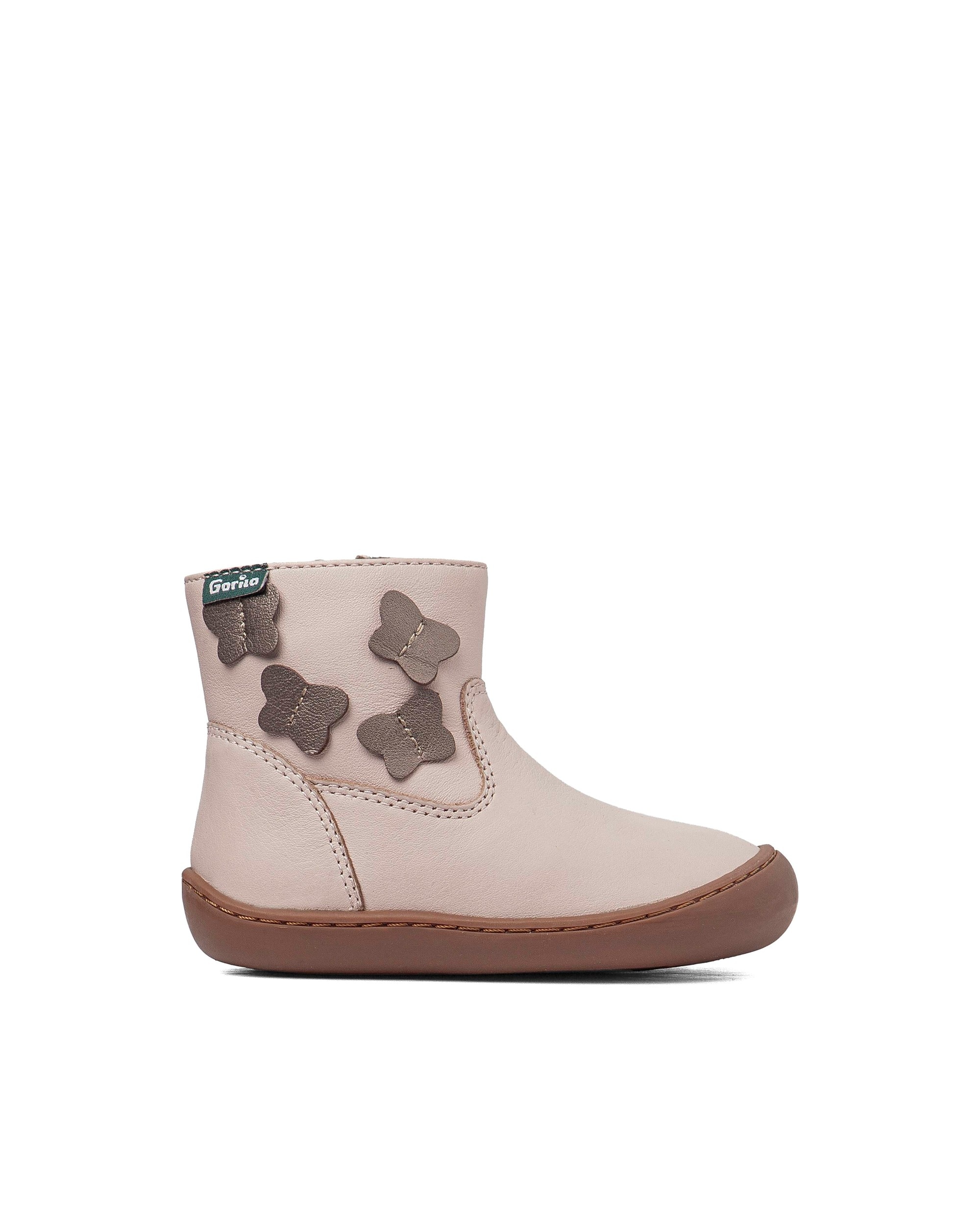 Imagen 0 de Botines respetuosos de bebé niña de piel Beige