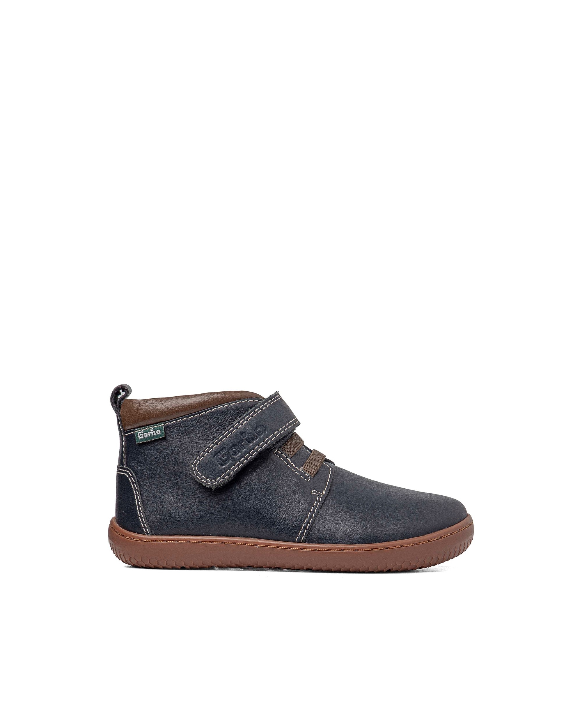 Imagen 1 de Botines respetuosos de niño de piel - Gorila - Azul marino Azul marino