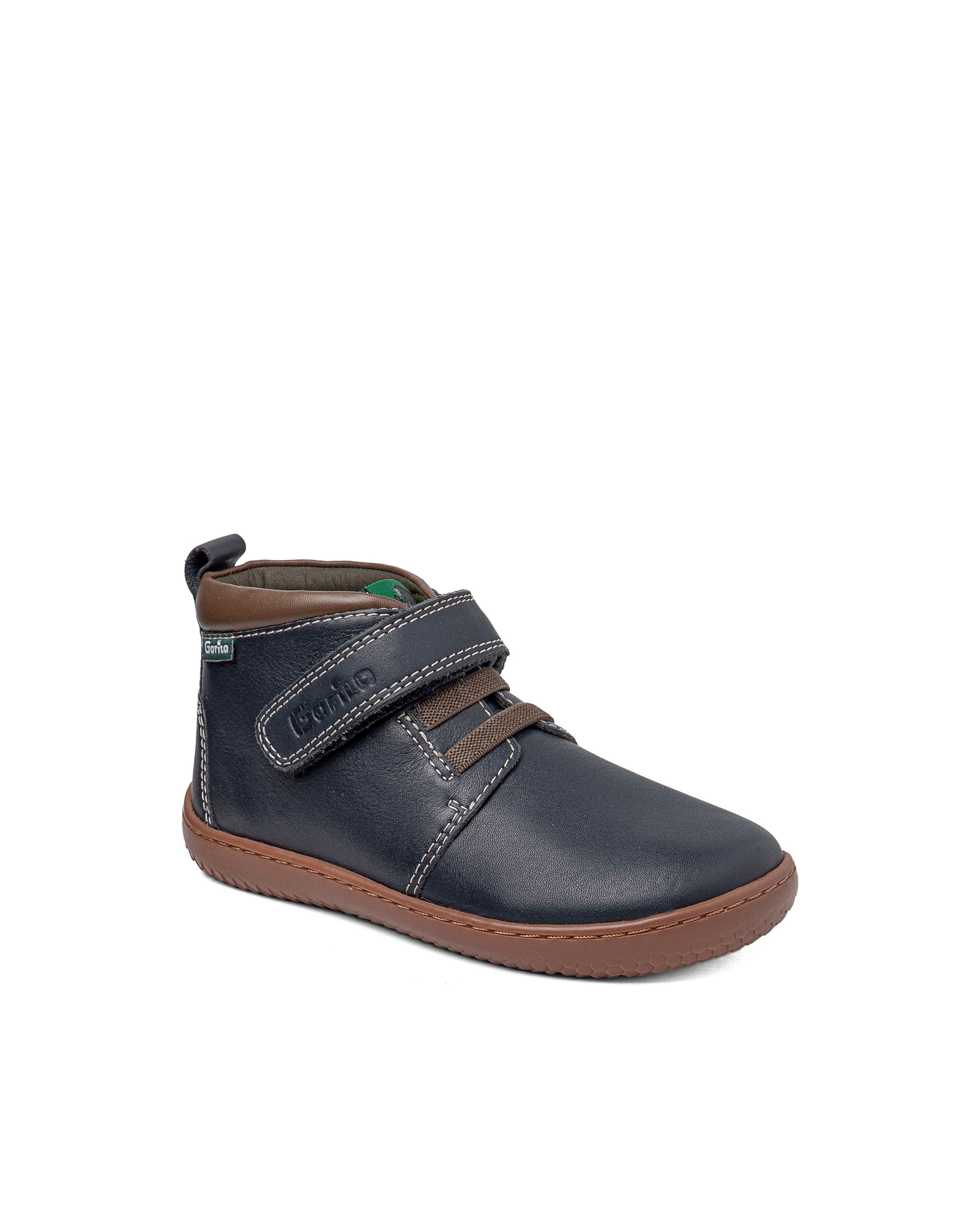 Imagen 2 de Botines respetuosos de niño de piel - Gorila - Azul marino Azul marino
