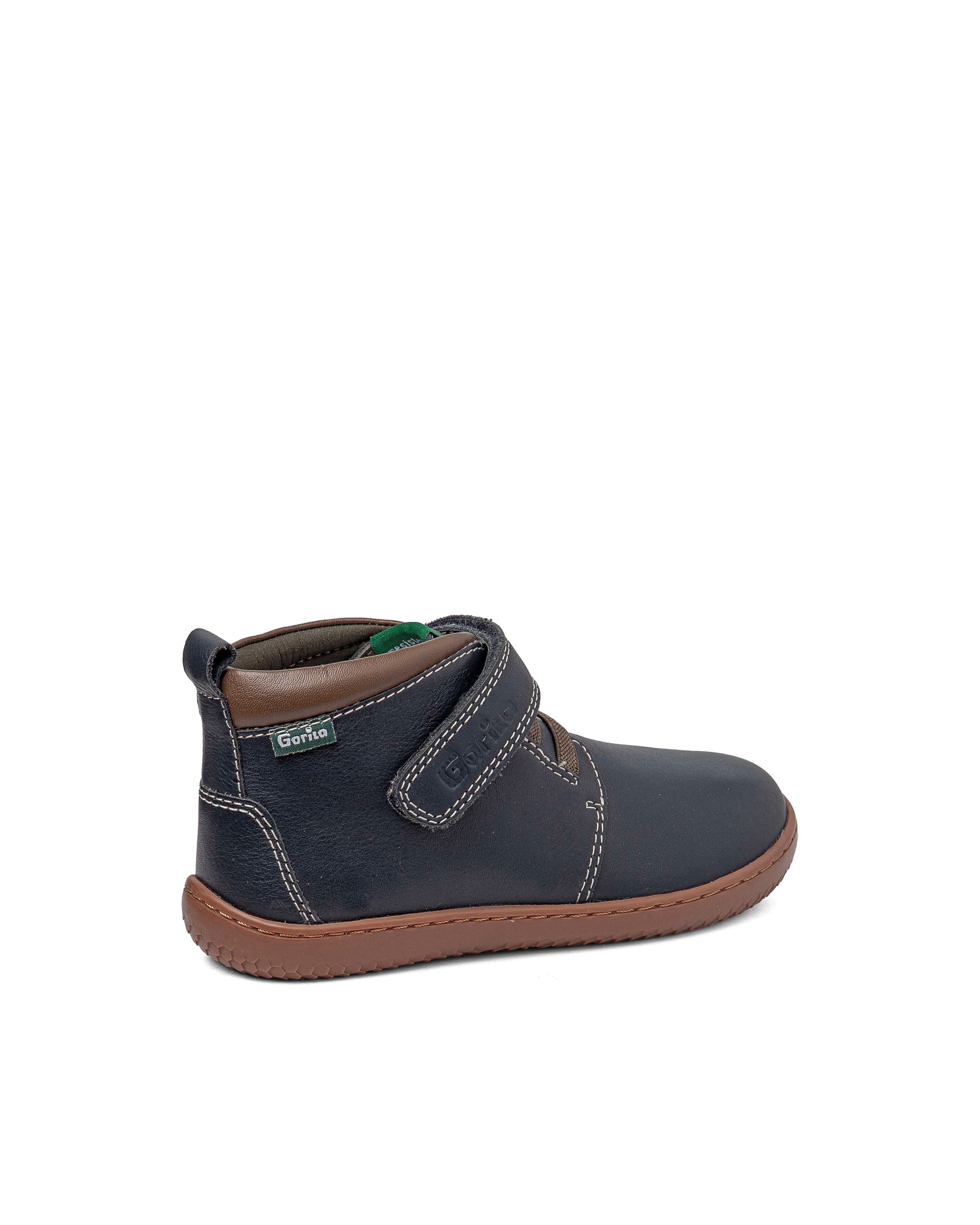 Imagen 3 de Botines respetuosos de niño de piel - Gorila - Azul marino Azul marino