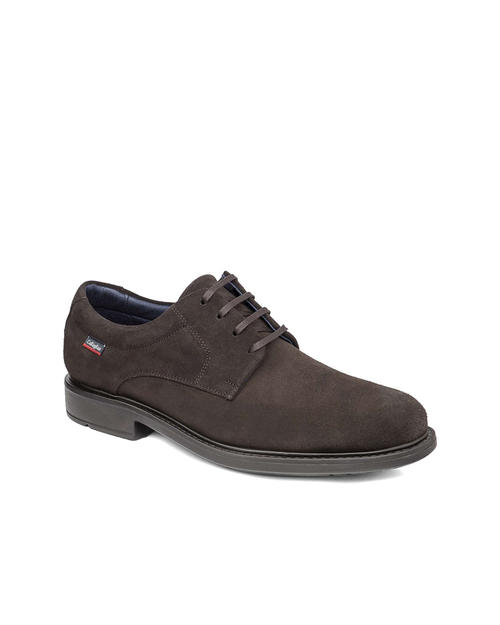 Zapato de piel de hombre con cordones con sistema adaptación - Callaghan - Marrón Marrón-2