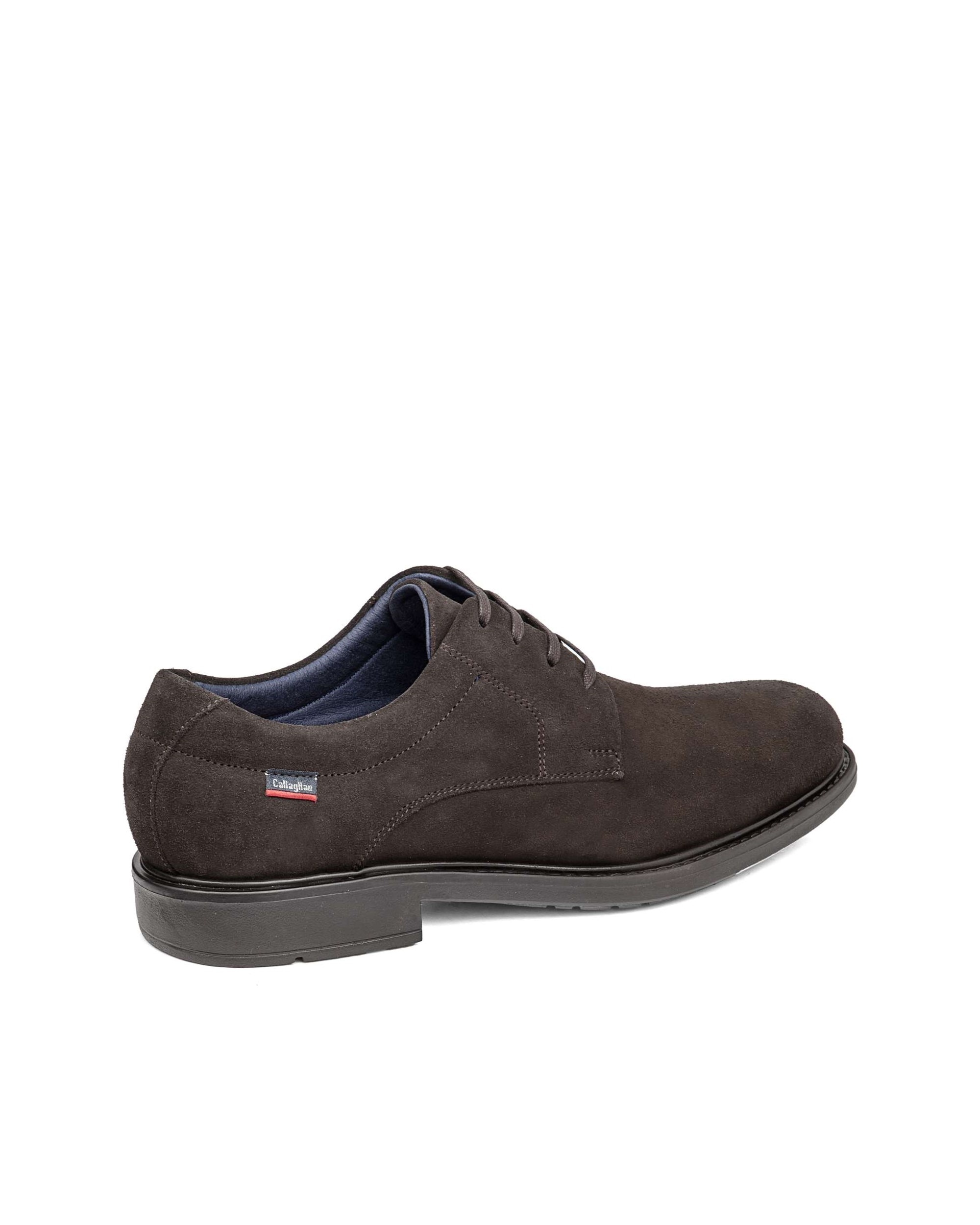 Zapato de piel de hombre con cordones con sistema adaptación - Callaghan - Marrón Marrón-3