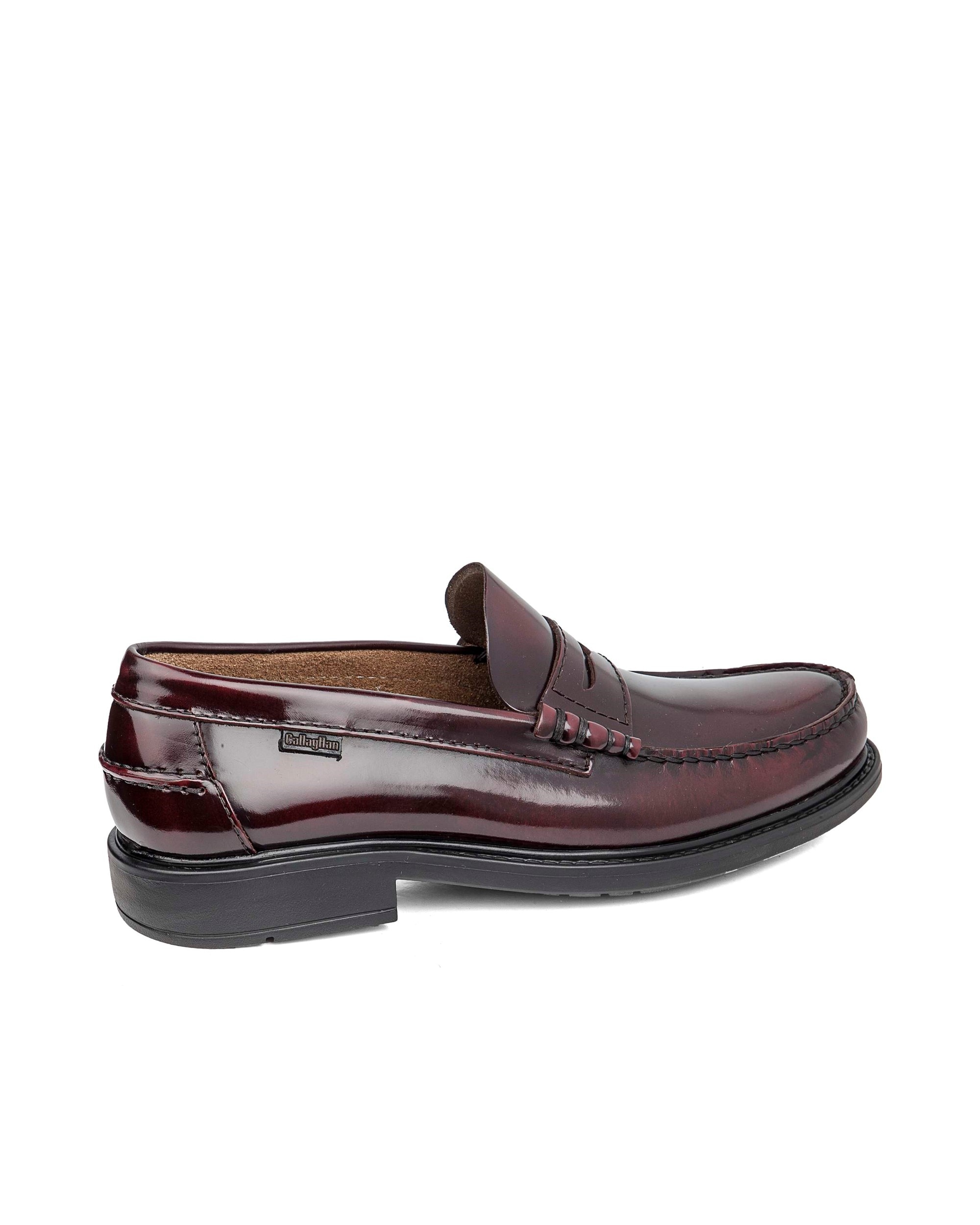 Mocasines de piel de hombre con sistema adaptación - Callaghan - Burdeos Burdeos-2