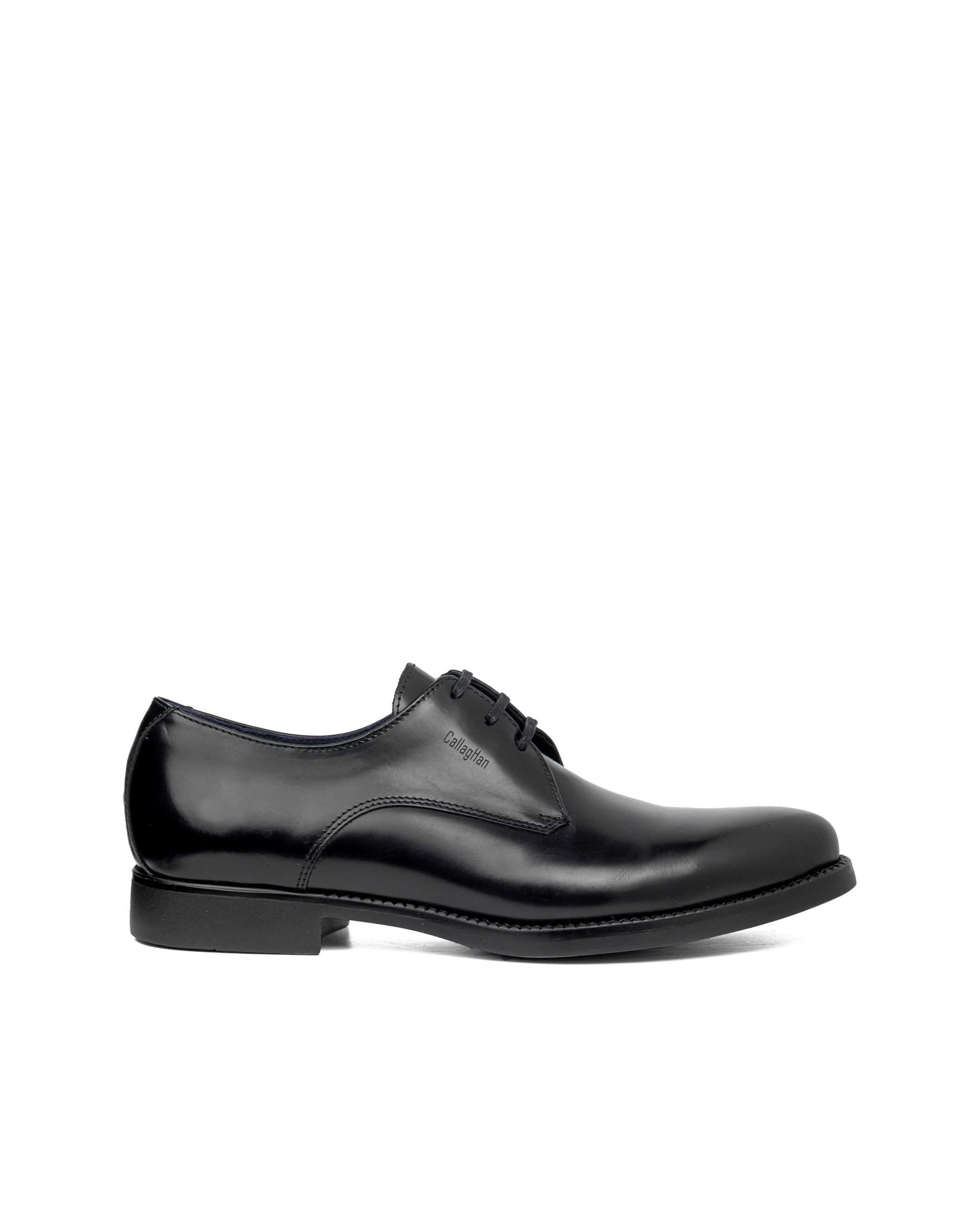 Zapato de piel de hombre con cordones con sistema adaptación - Callaghan - Negro Negro-1