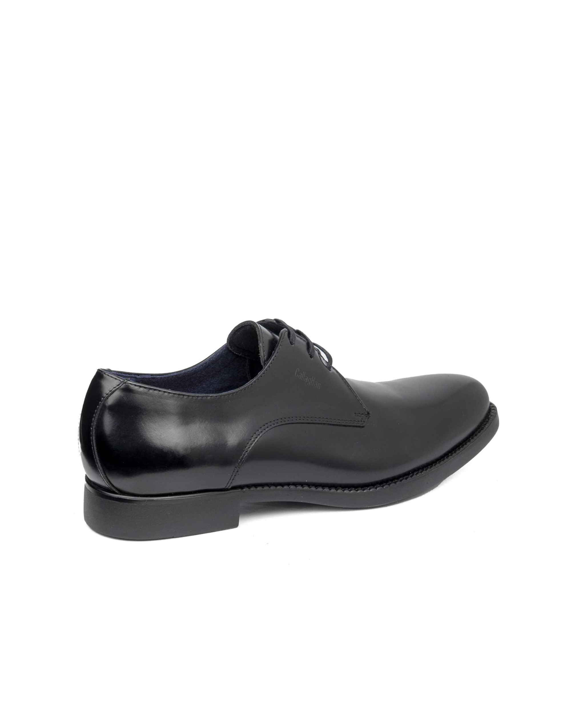 Zapato de piel de hombre con cordones con sistema adaptación - Callaghan - Negro Negro-2