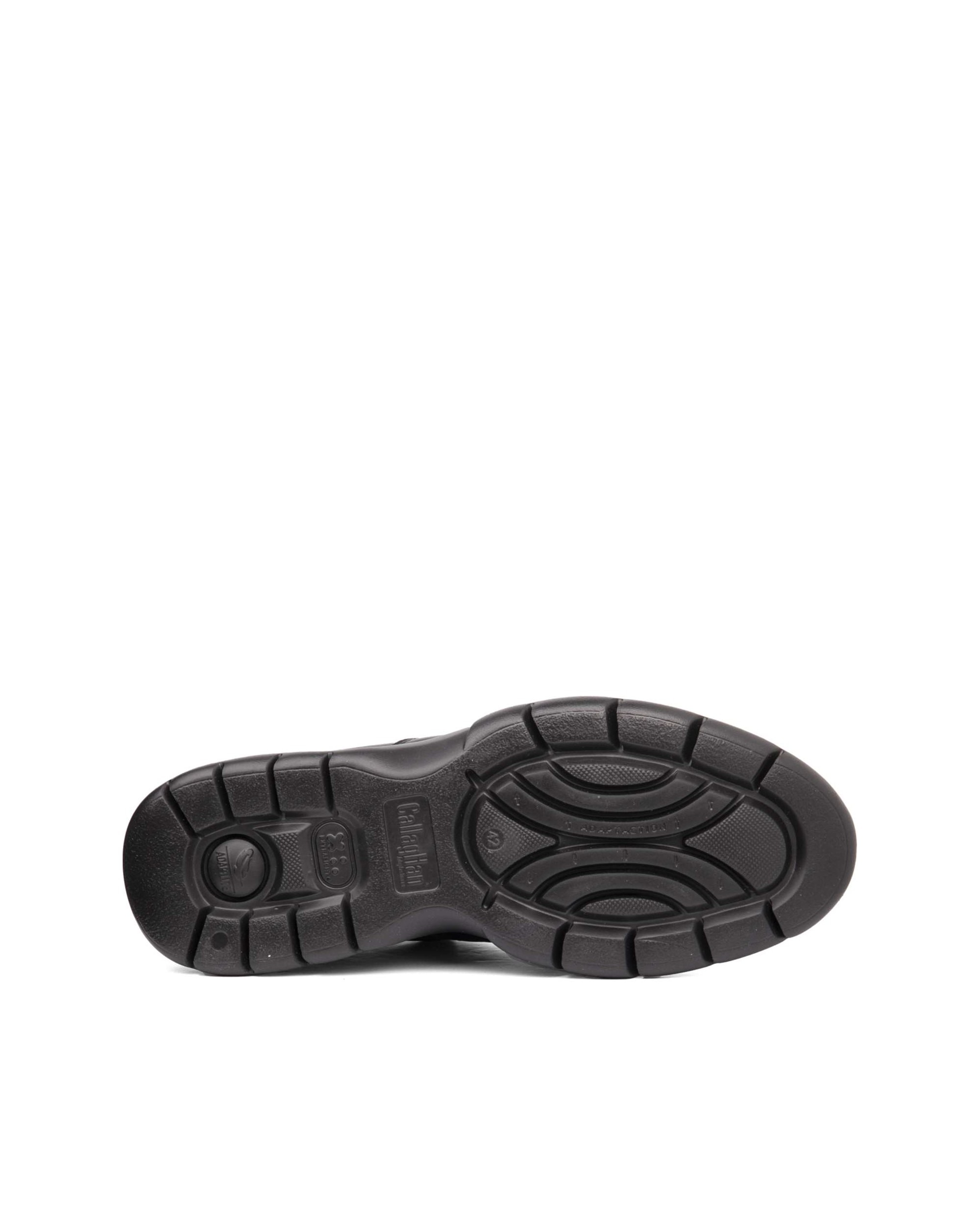 Zapato de piel de hombre con cordones con sistema adaptación - Callaghan - Negro Negro-4