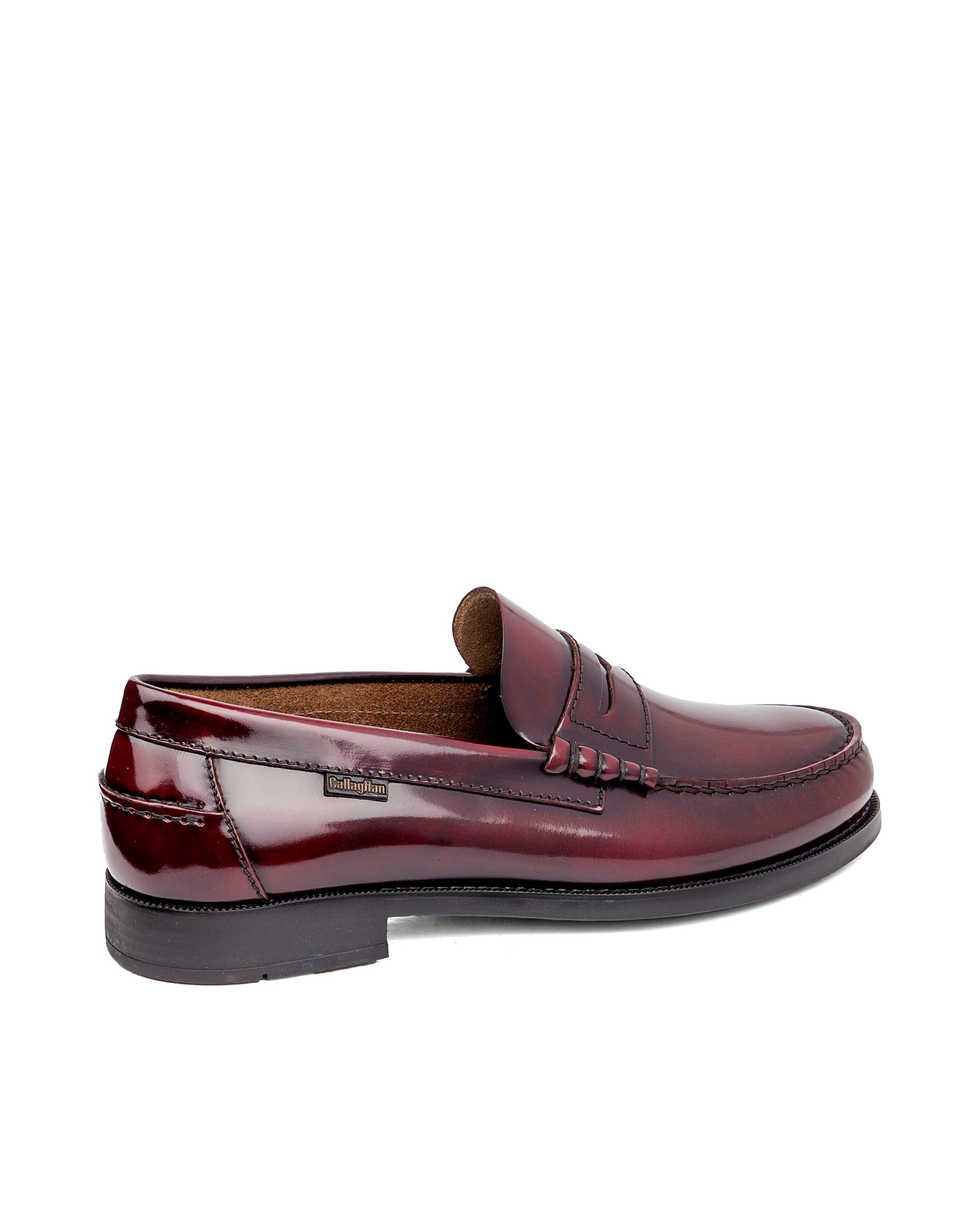 Mocasin antifaz en piel - Callaghan - Burdeos Burdeos-2
