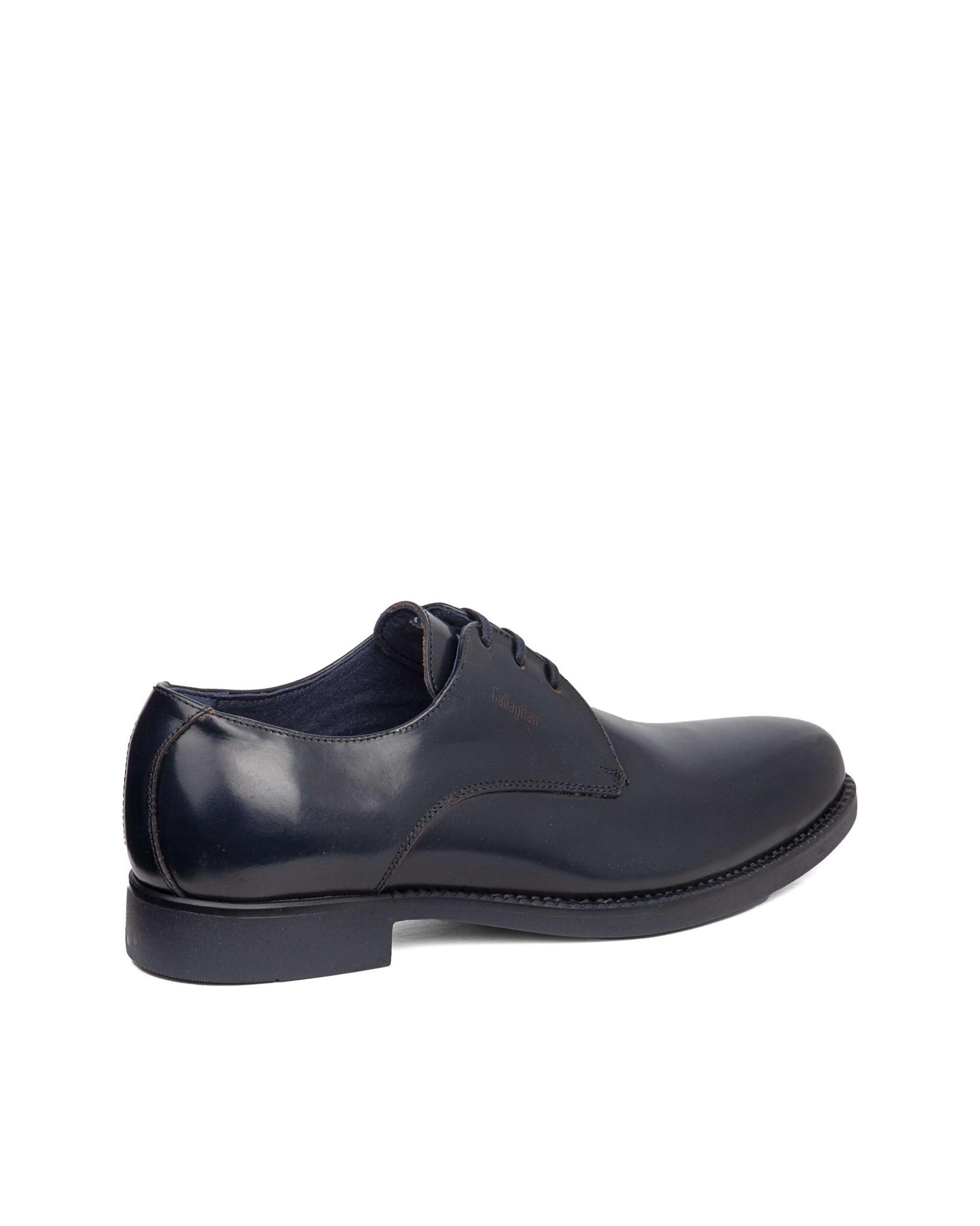 Zapato de piel de hombre con cordones con sistema adaptación - Callaghan - Azul Azul-2