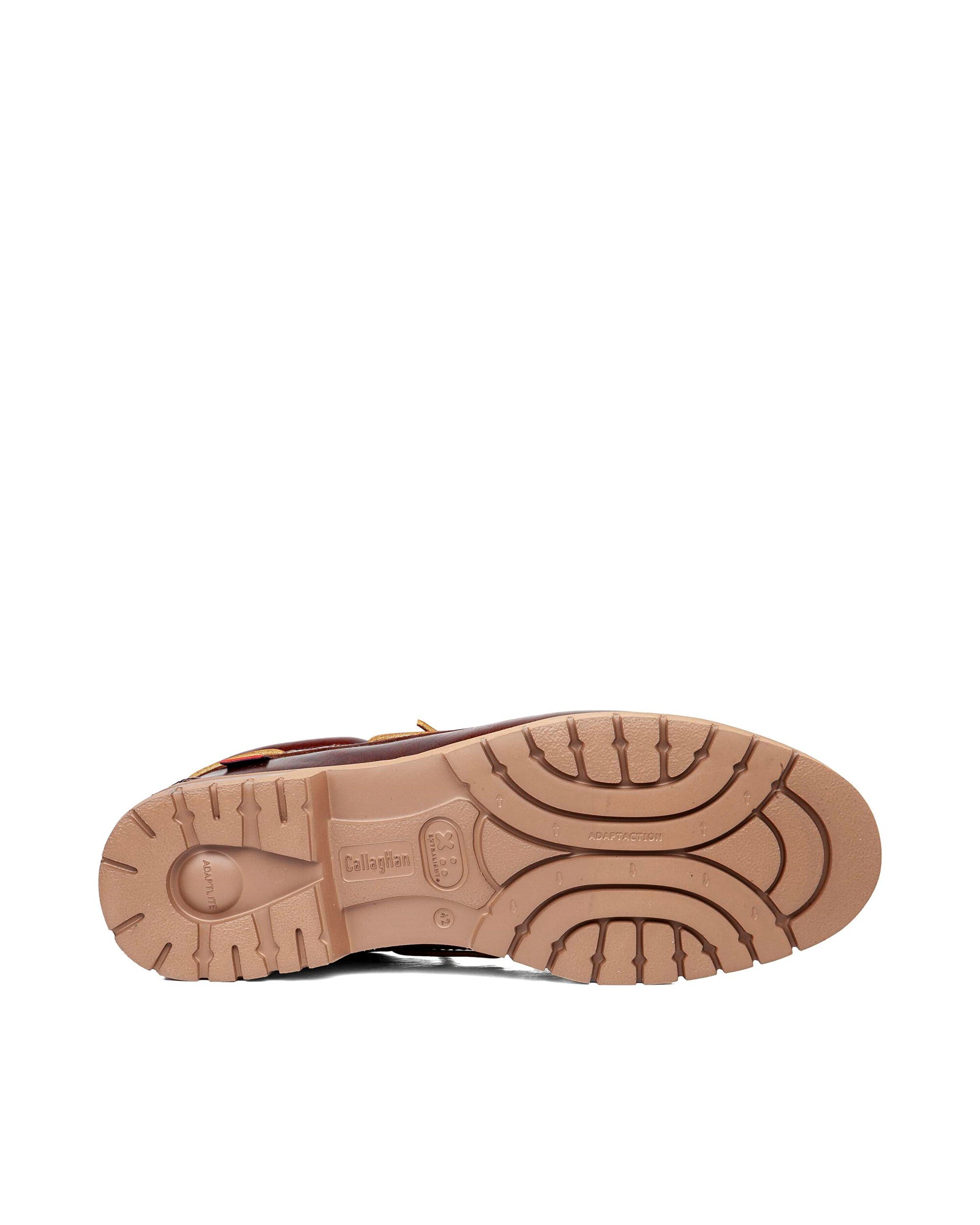 Náutico de piel de hombre con cordones con sistema adaptación - Callaghan - Marrón Marrón-4