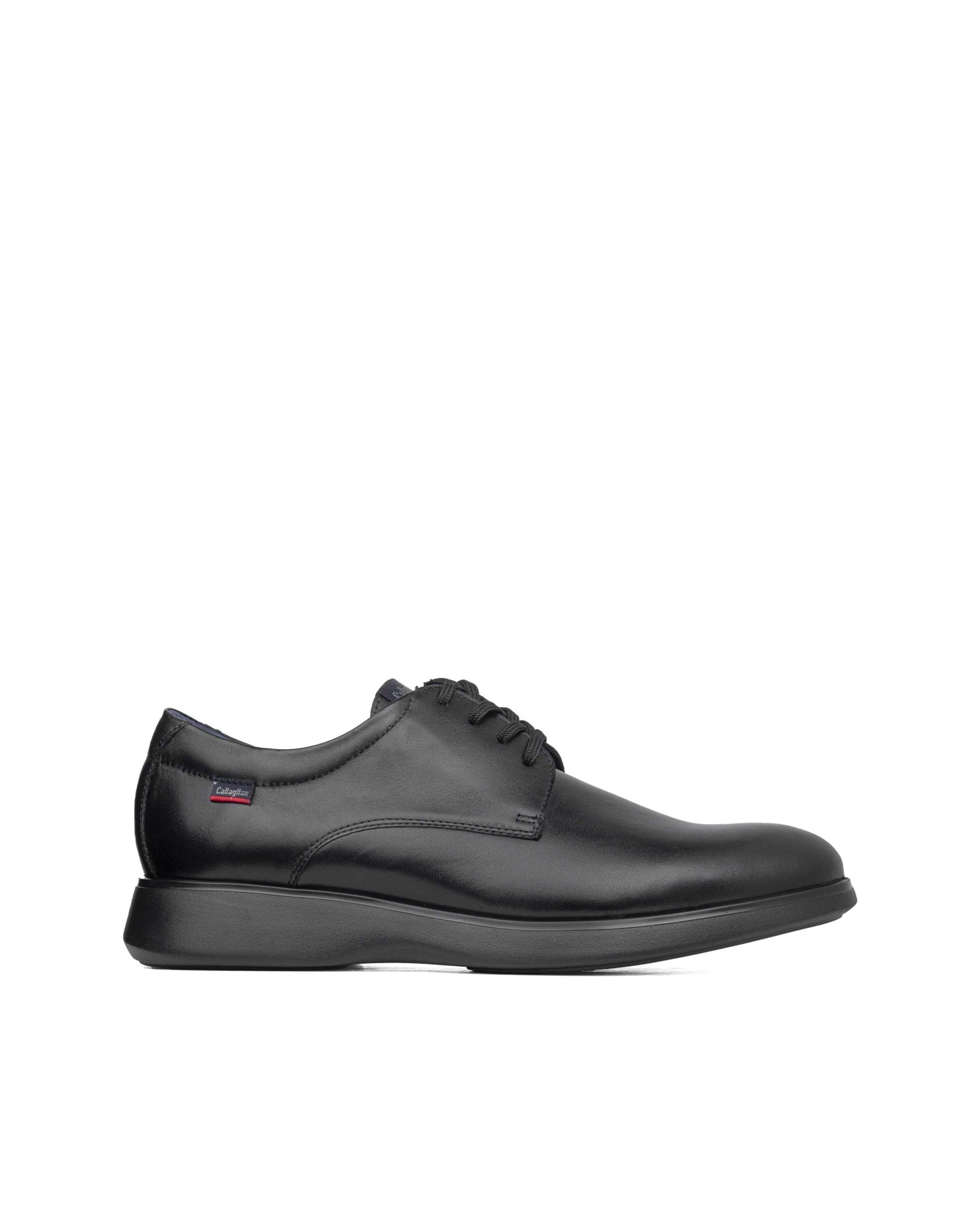 Zapatos de hombre de piel con cordones y tecnología Adaptación - Callaghan - Negro Negro-1