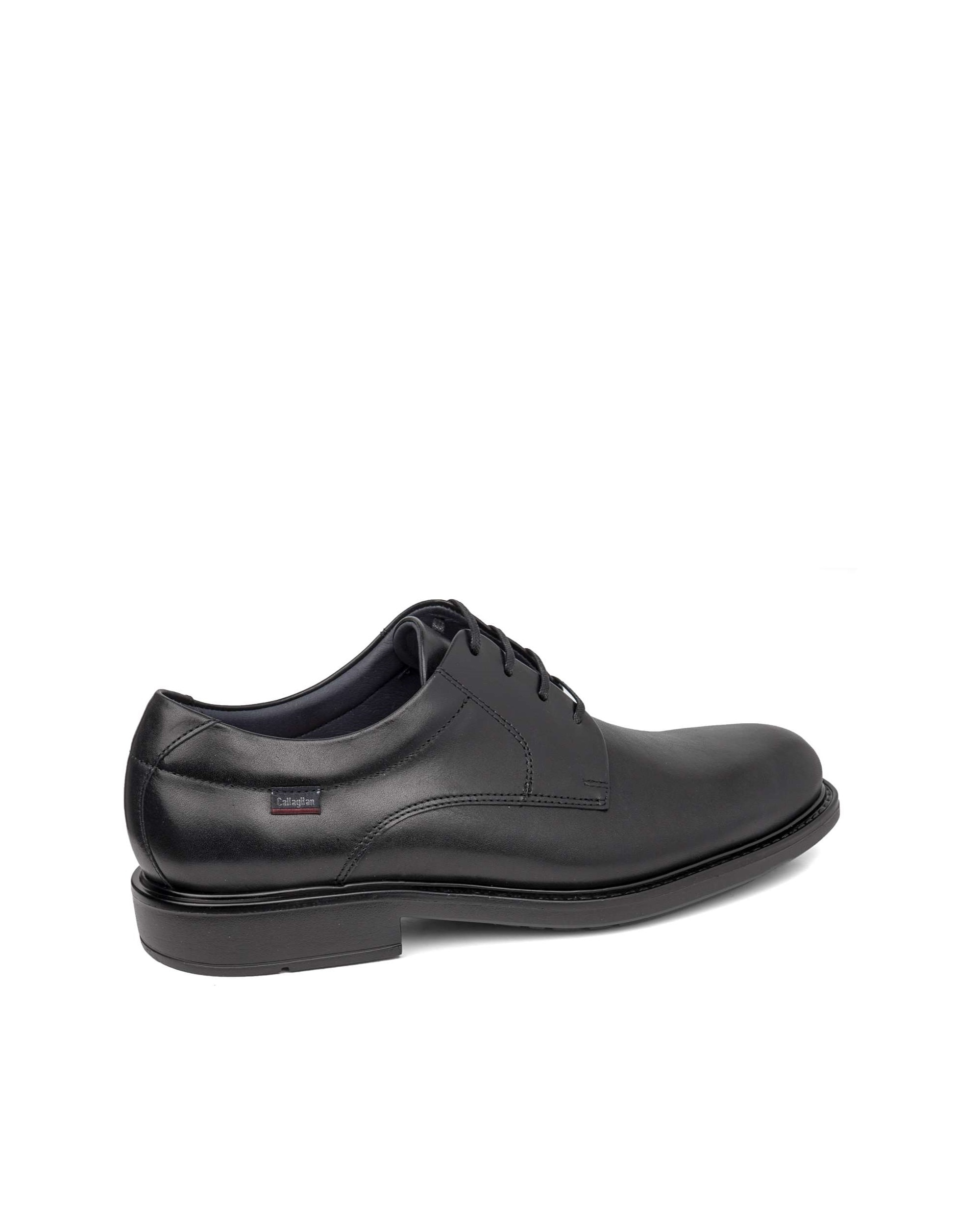 Imagen 2 de Zapato de piel de hombre con cordones con sistema adaptación - Callaghan - Negro Negro