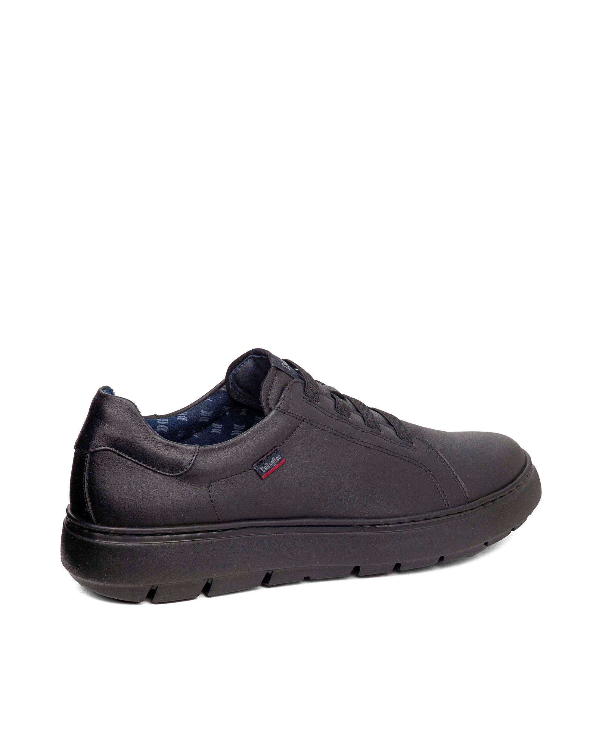 Imagen 2 de Zapatos de piel de hombre con cierre elastico con sistema adaptación - Callaghan - Negro Negro