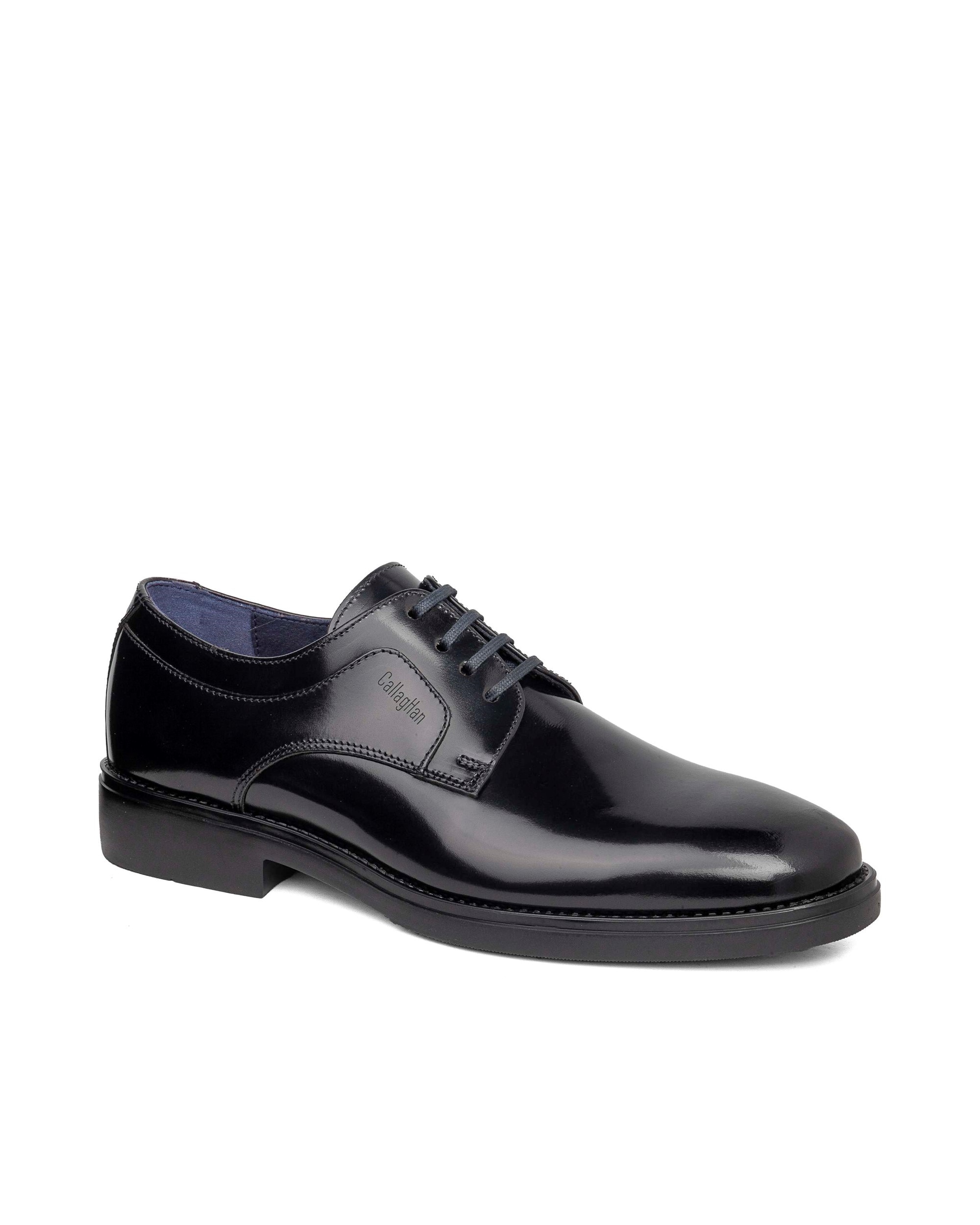 Zapato de piel de hombre con cordones con sistema adaptación - Callaghan - Negro Negro-3