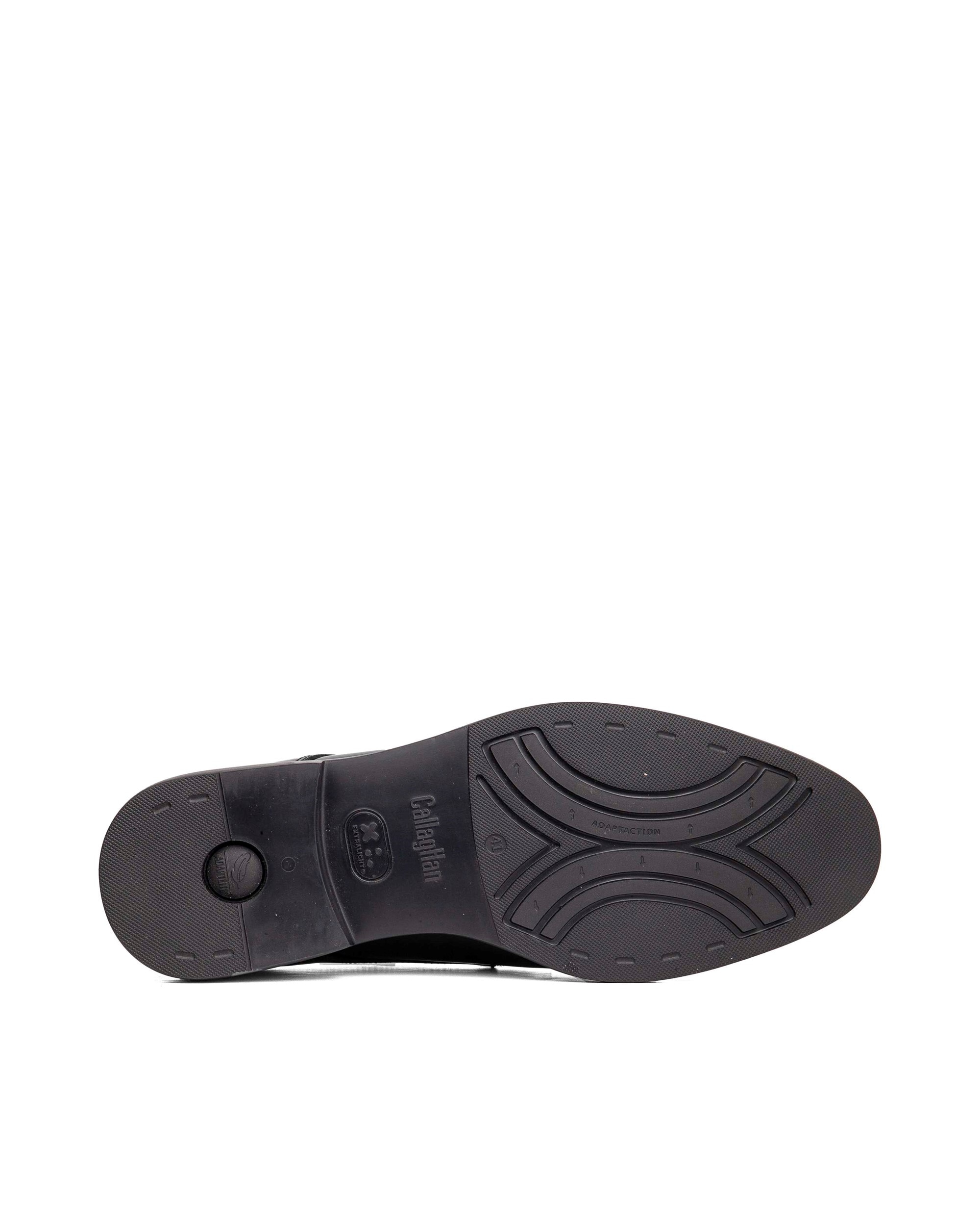 Zapato de piel de hombre con cordones con sistema adaptación - Callaghan - Negro Negro-4