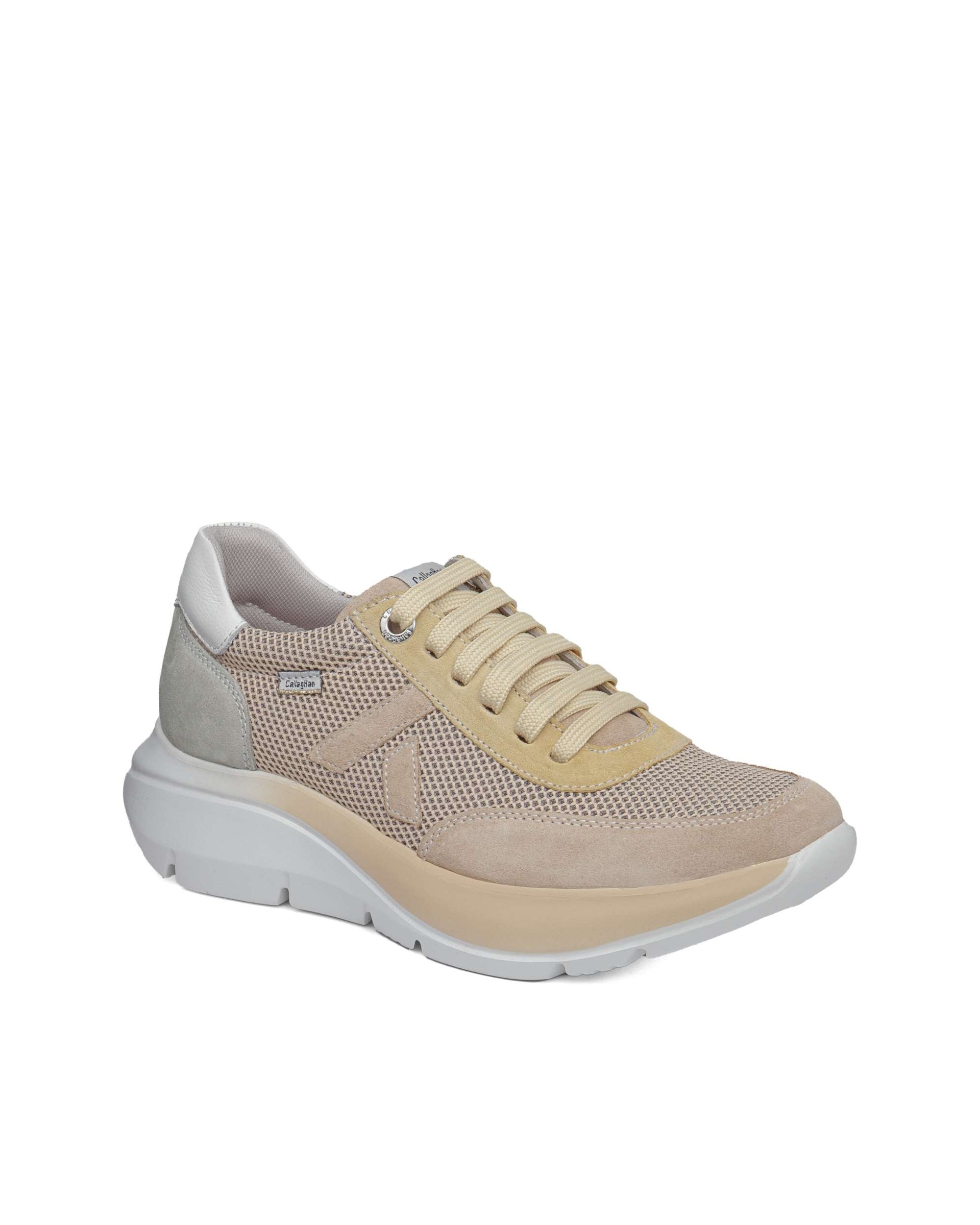Zapatillas deportivas de hombre de piel Algoritmo - Callaghan - Beige Beige-4