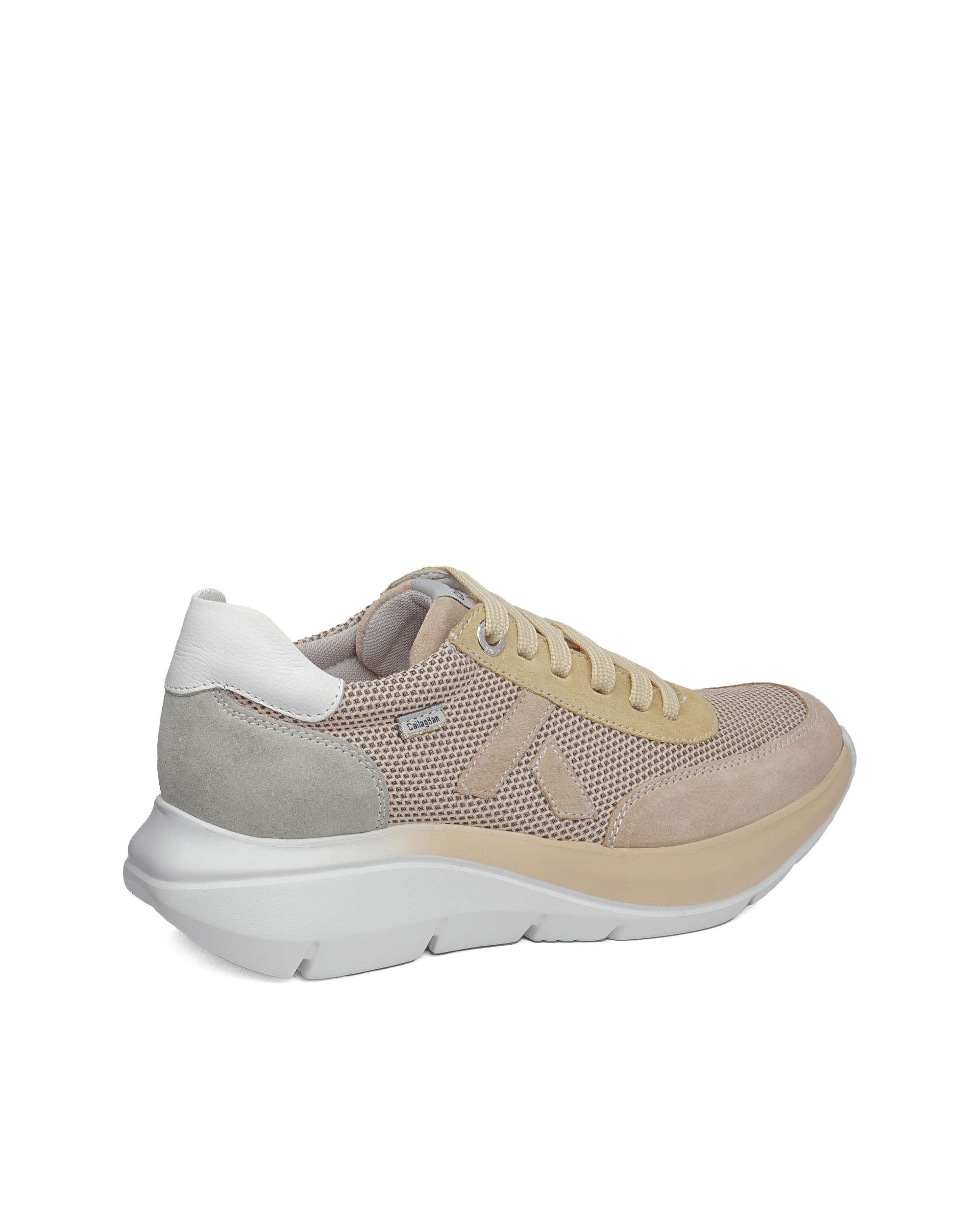 Zapatillas deportivas de hombre de piel Algoritmo - Callaghan - Beige Beige-3