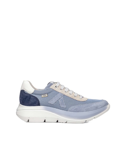 Imagen 0 de Zapatillas de mujer de piel con cordones con tecnología Adaptación.
