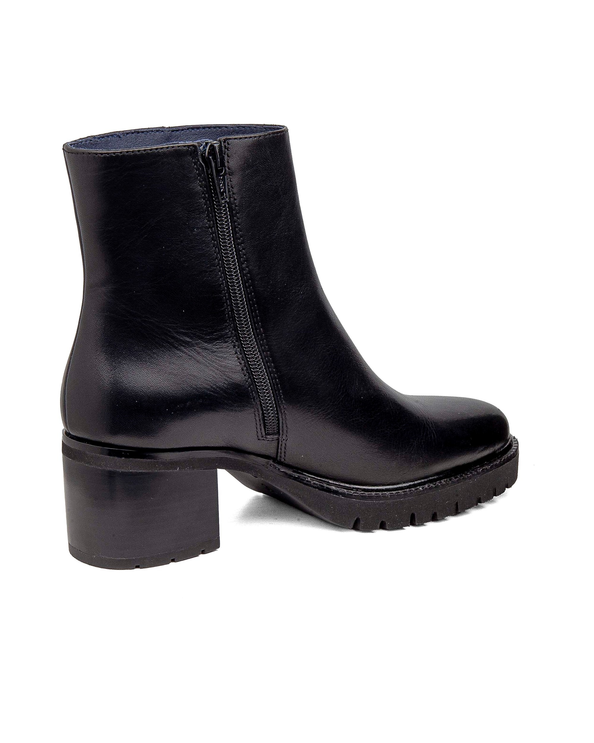 Botines básicos de piel de mujer con sistema adaptación - Callaghan - Negro Negro-2