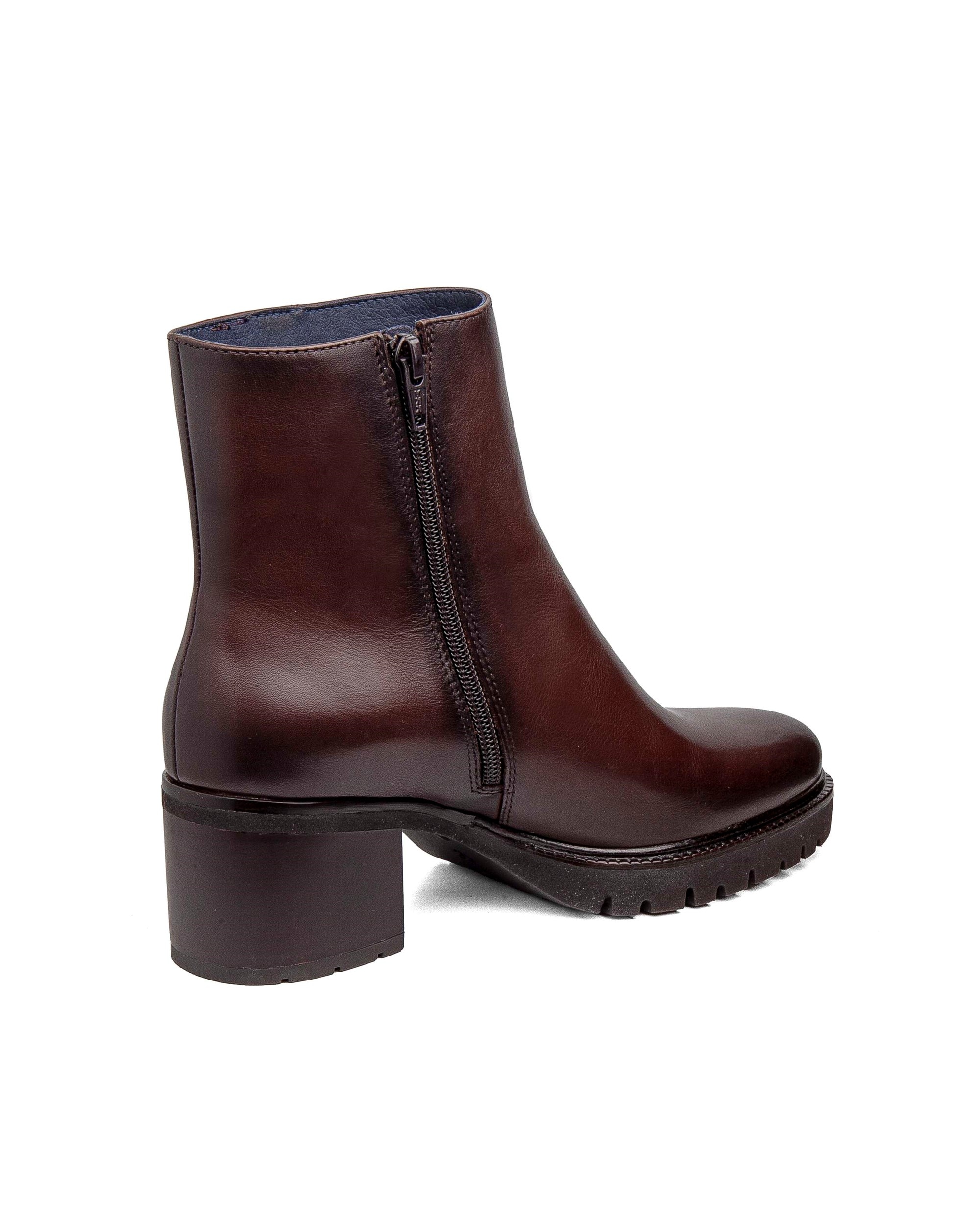 Botines básicos de piel de mujer con sistema adaptación - Callaghan - Marrón oscuro Marrón oscuro-2