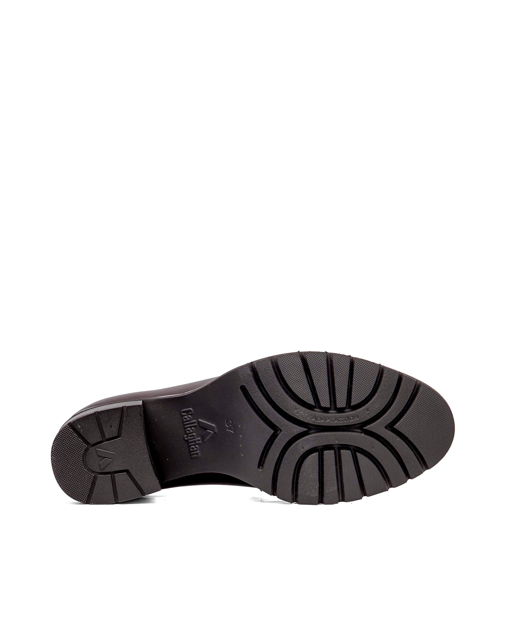 Imagen 4 de Mocasines de piel de mujer con tacón con sistema adaptación - Callaghan - Marrón oscuro Marrón oscuro