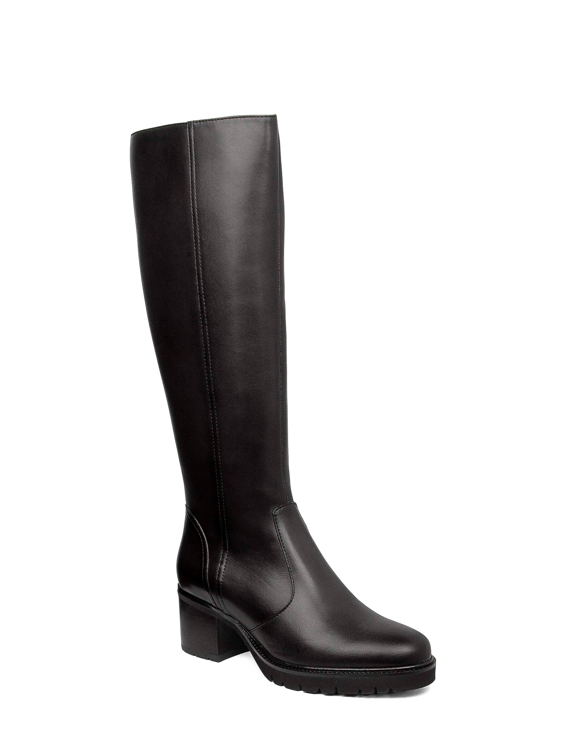 Imagen 3 de Botas básicas de piel de mujer con sistema adaptación - Callaghan - Negro Negro