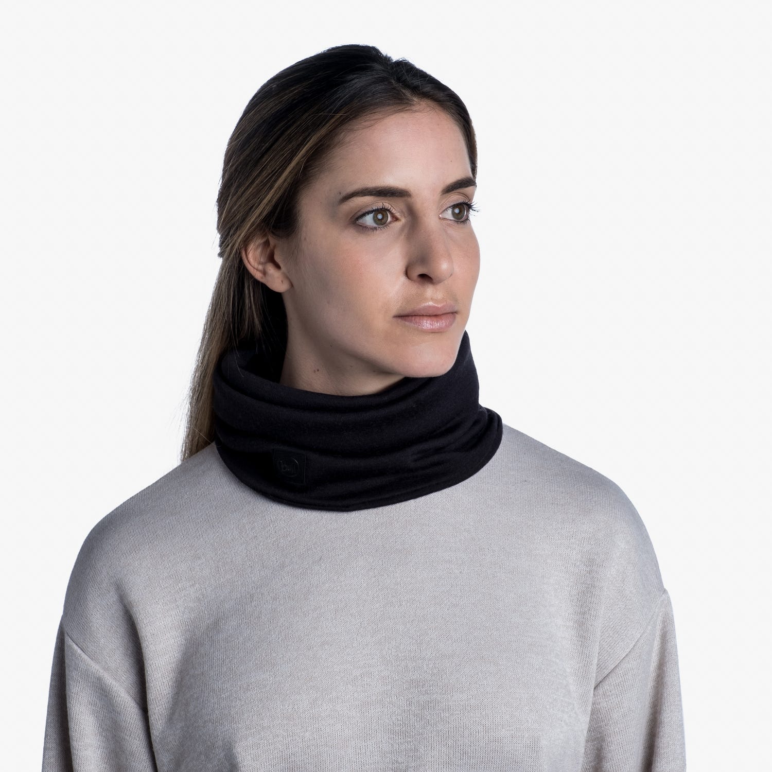 Cuello unisex Solid Black Buff - Negro Negro-3