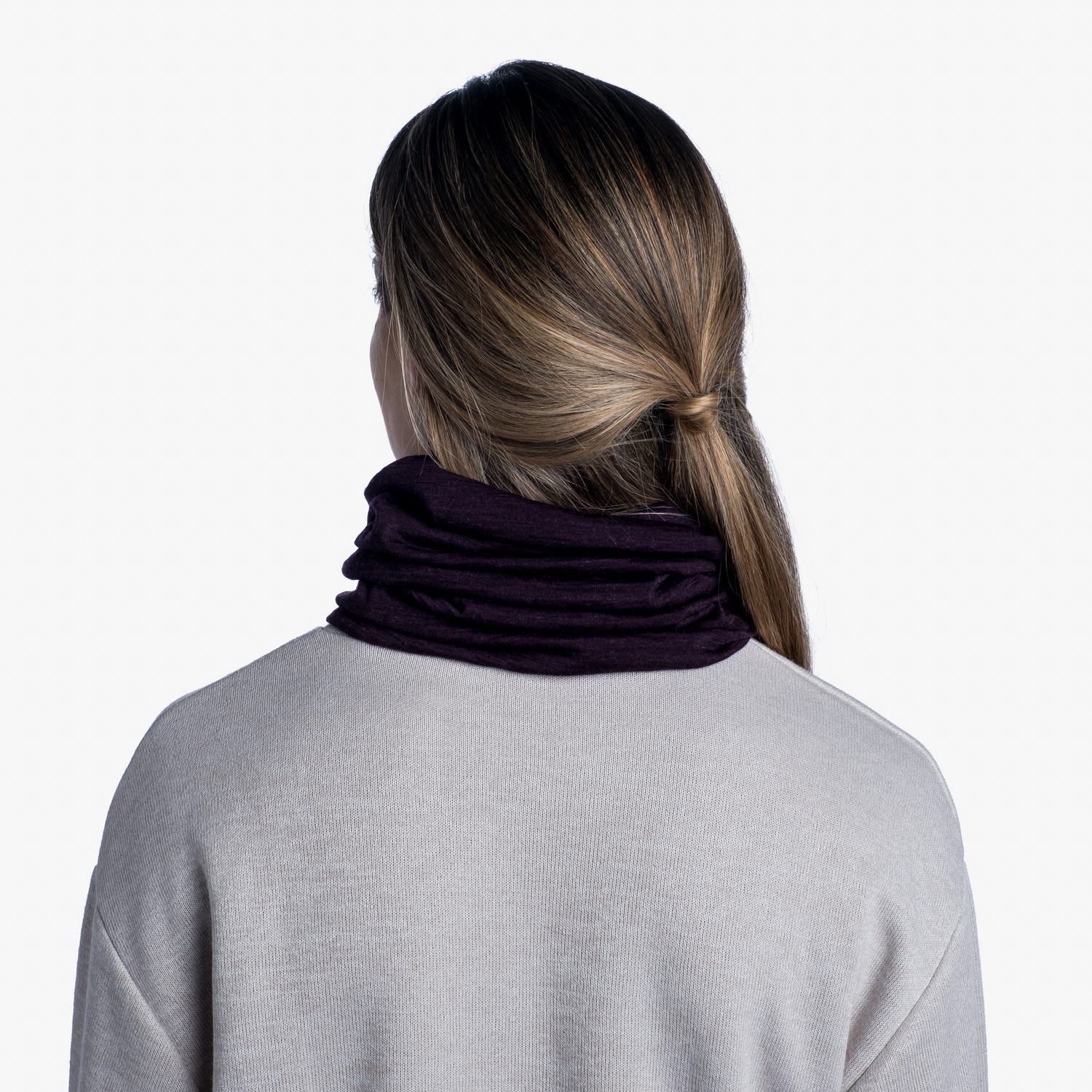 Cuello unisex Solid Grey Buff - Gris Gris-5