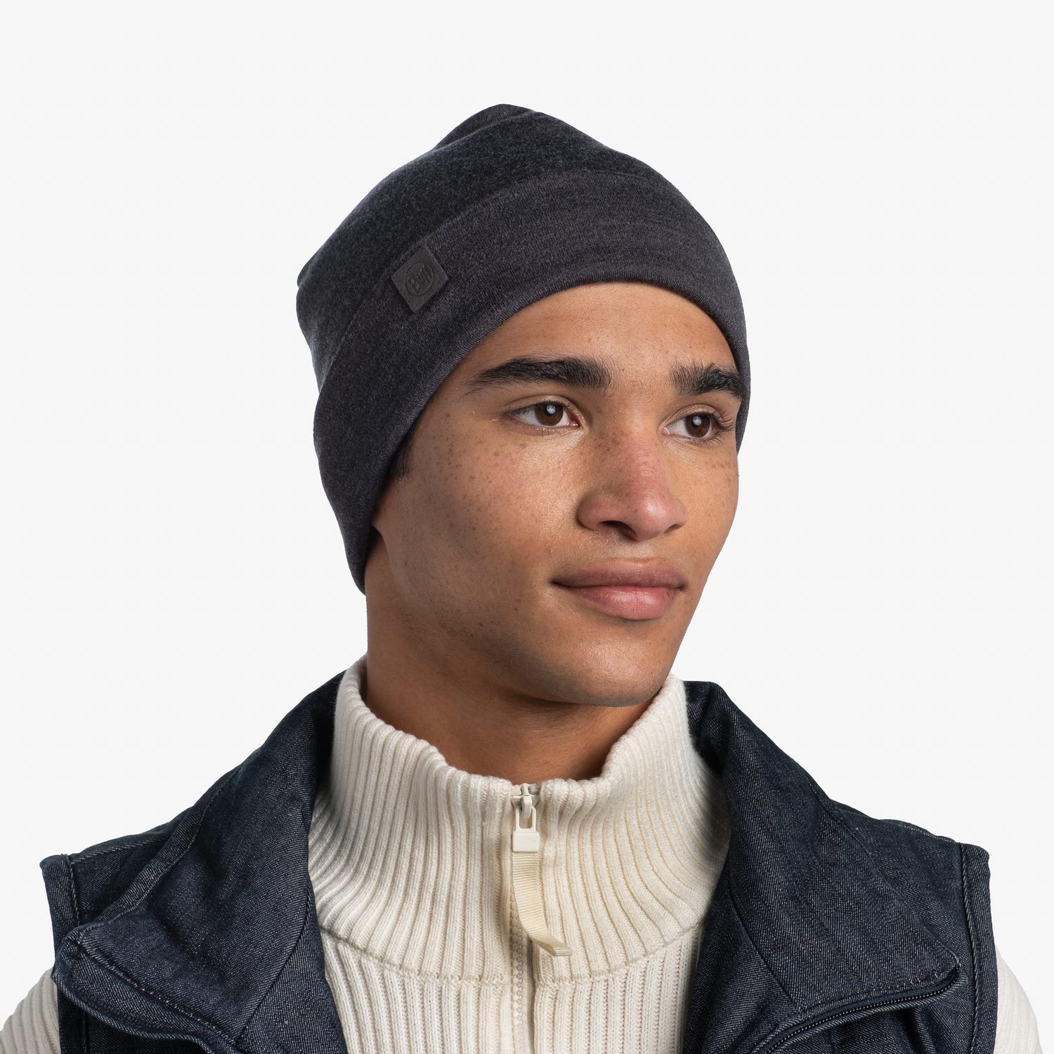 Gorro unisex Solid Grey Buff - Gris Gris-4