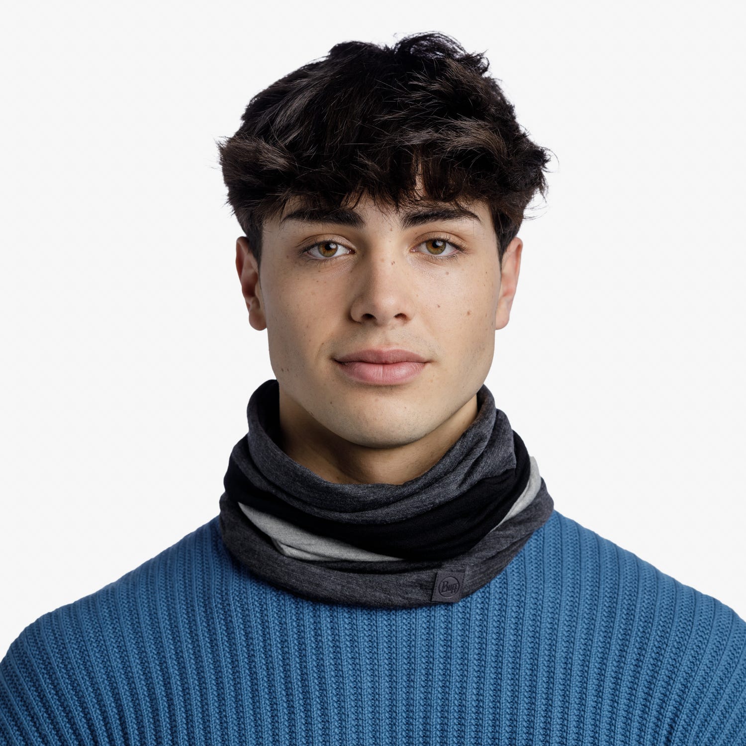 Cuello unisex Graphite Buff - Gris Gris-4