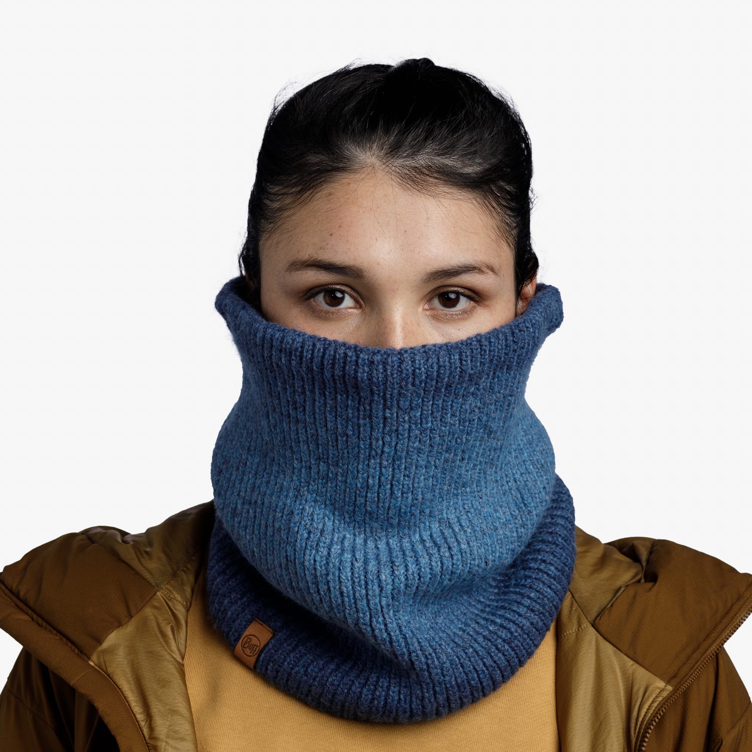 Bufanda de punto unisex Marin Denim Buff - Azul Azul-4